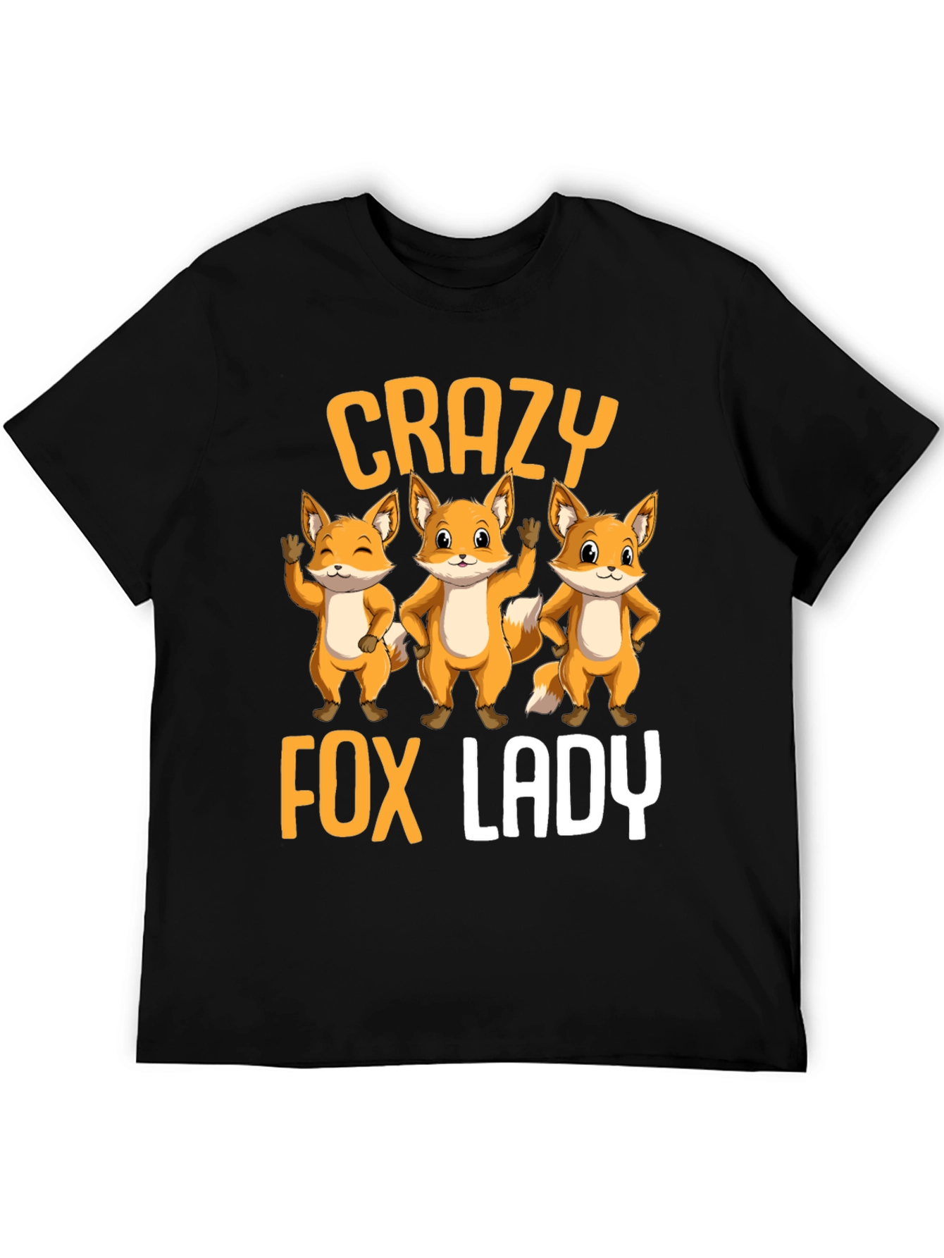 Crazy Fox Lady T-Shirt | Cute Animal Graphic Tee