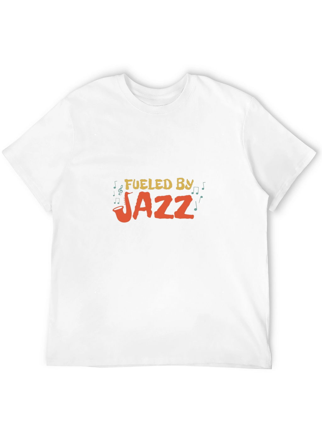 Fueled By Jazz Graphic Tee - Black Cotton T-Shirt