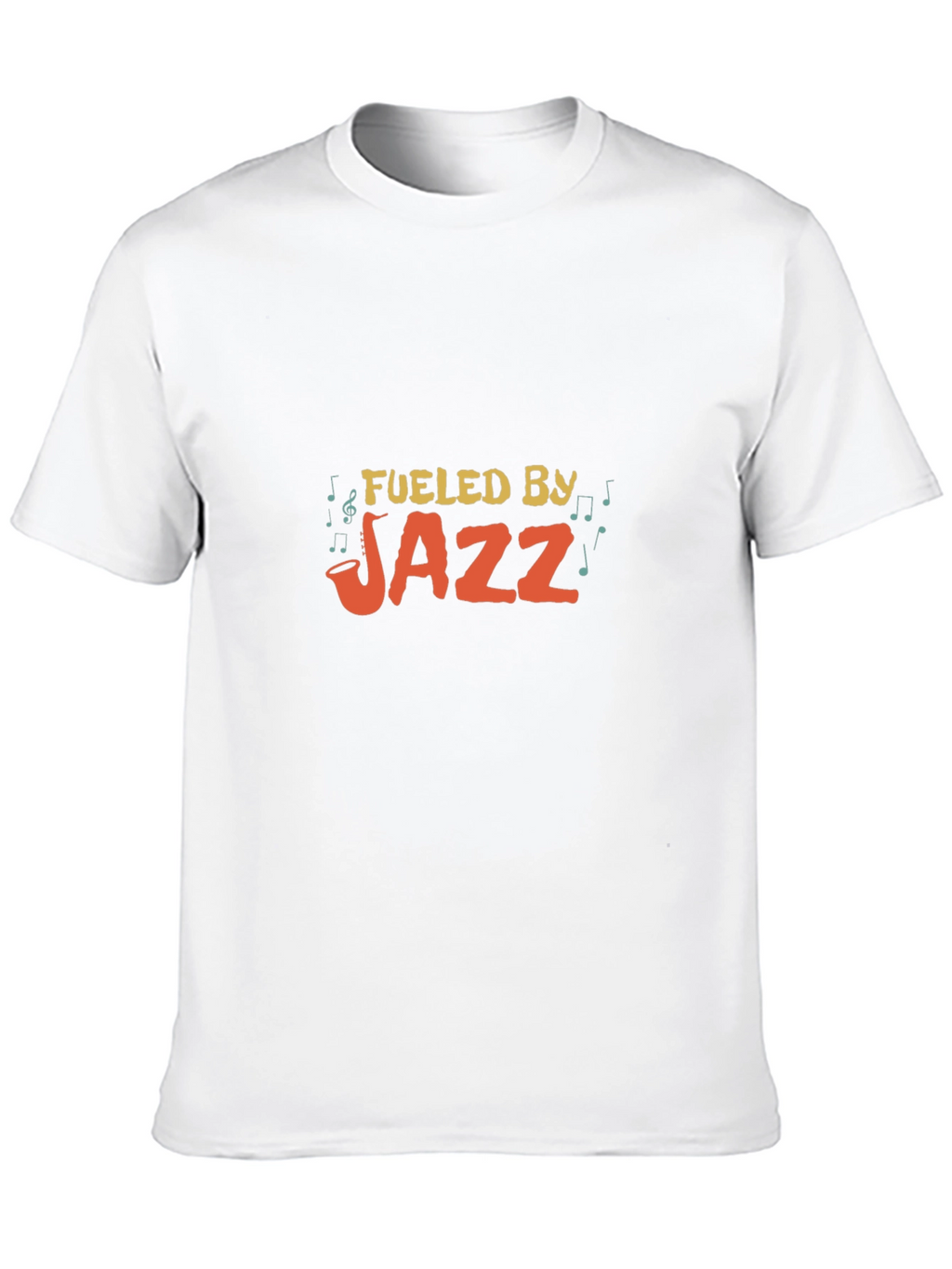 Fueled By Jazz Graphic Tee - Black Cotton T-Shirt