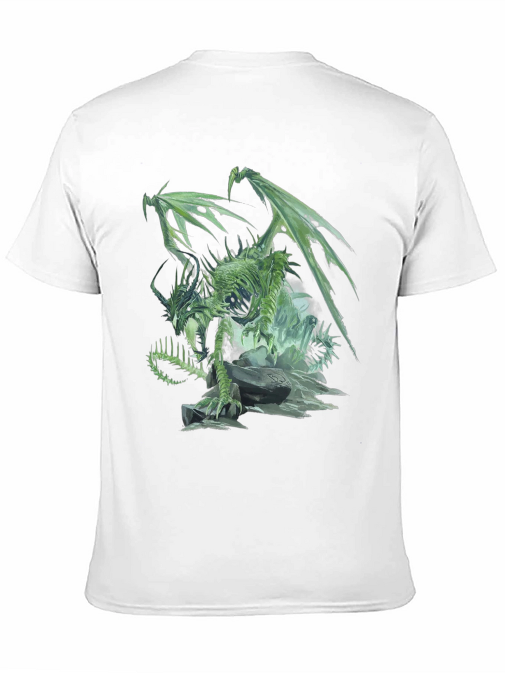 Undead Dragon Graphic Black T-Shirt