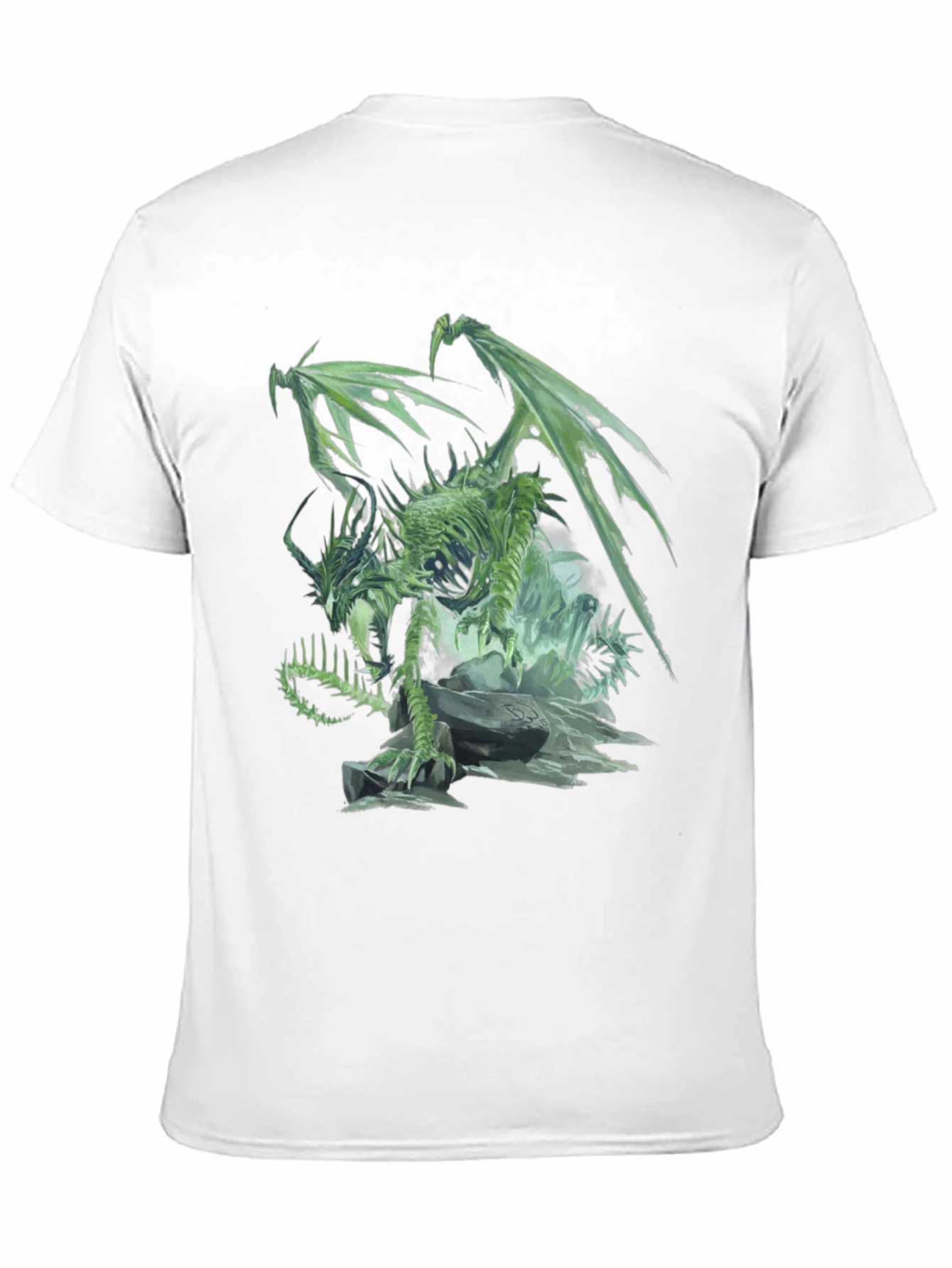 Undead Dragon Graphic Black T-Shirt