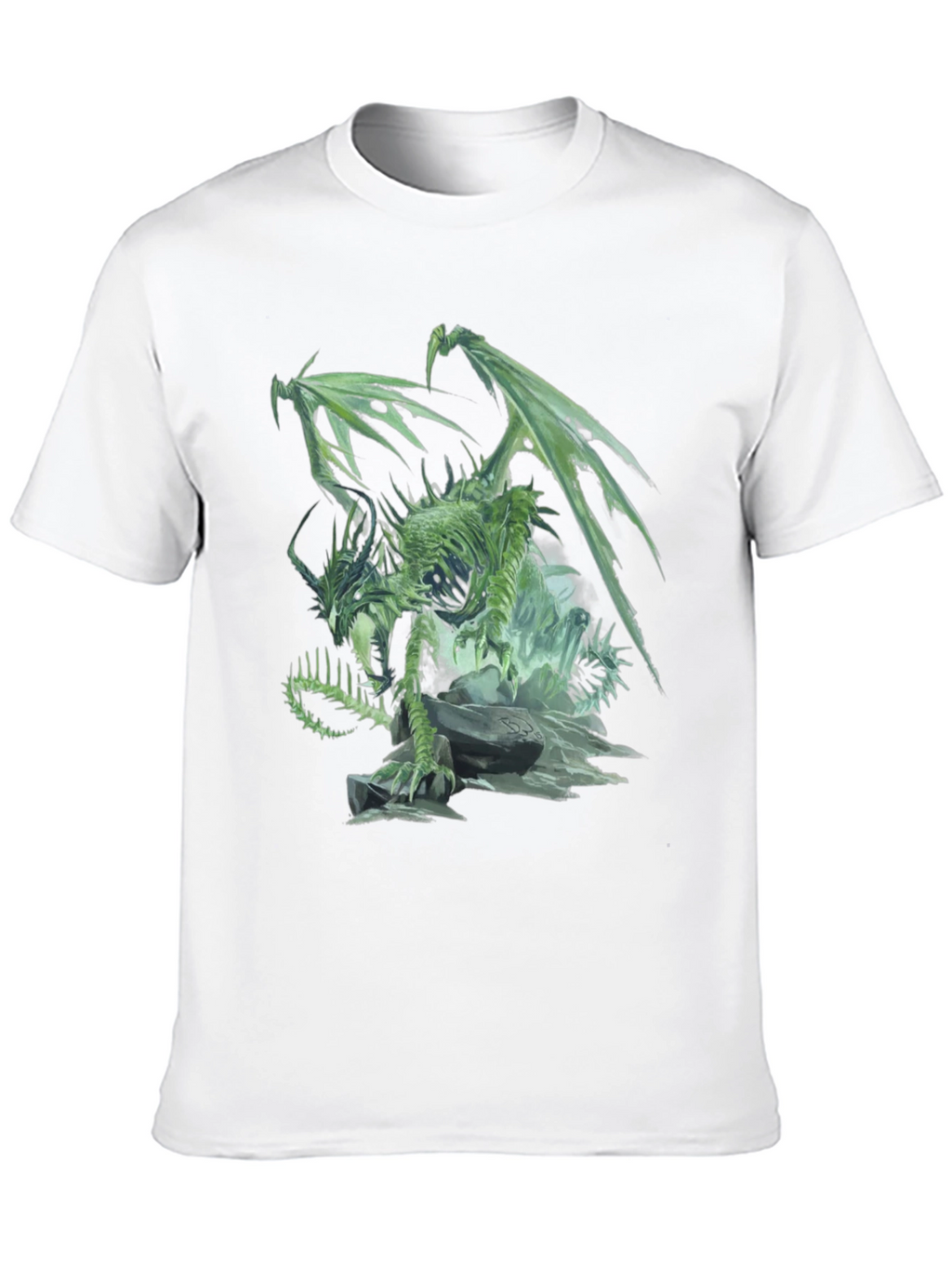 Undead Dragon Graphic Black T-Shirt