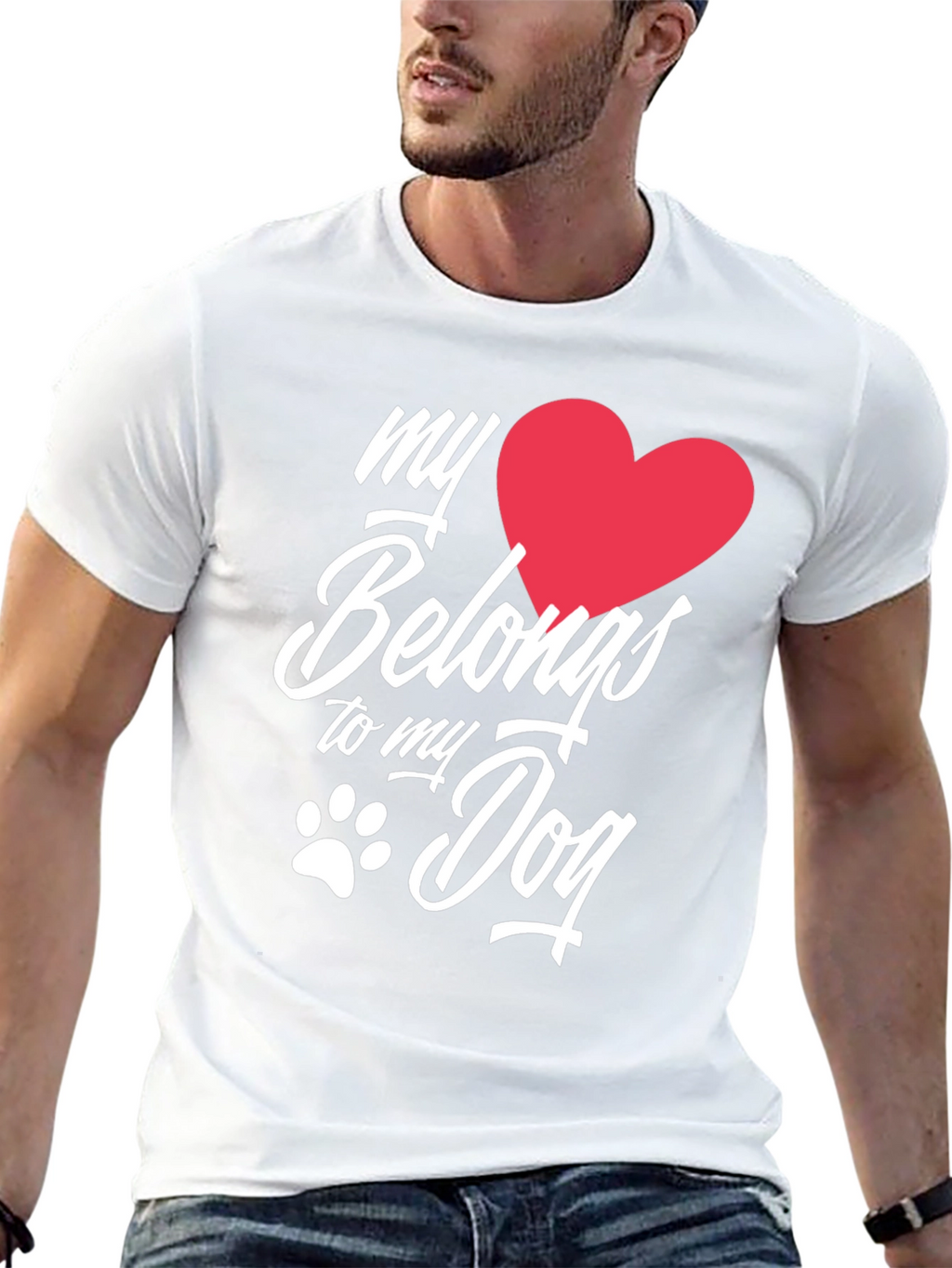 My Heart Belongs to My Dog T-Shirt