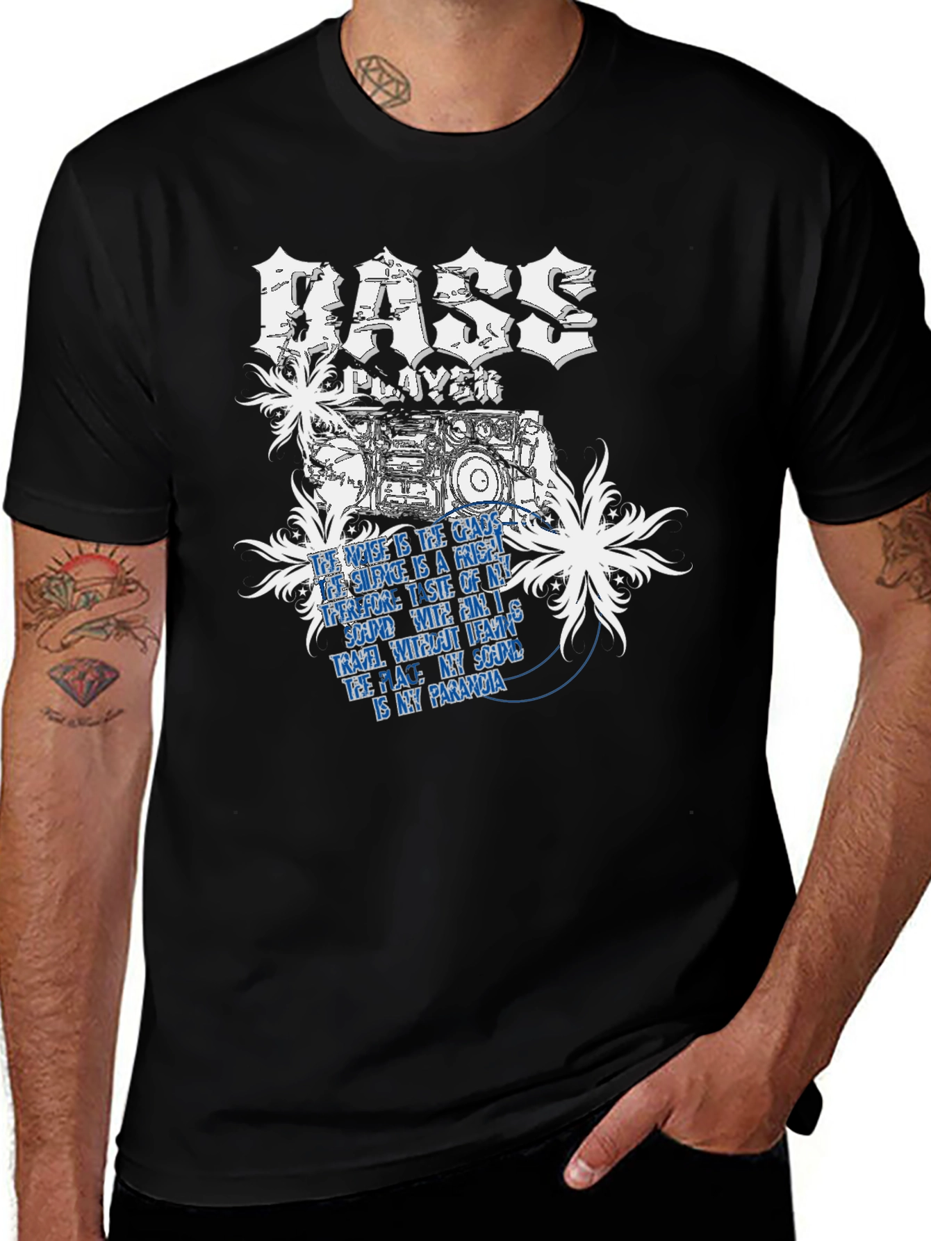 Bass Player Graphic T-Shirt - Music Lover Tee