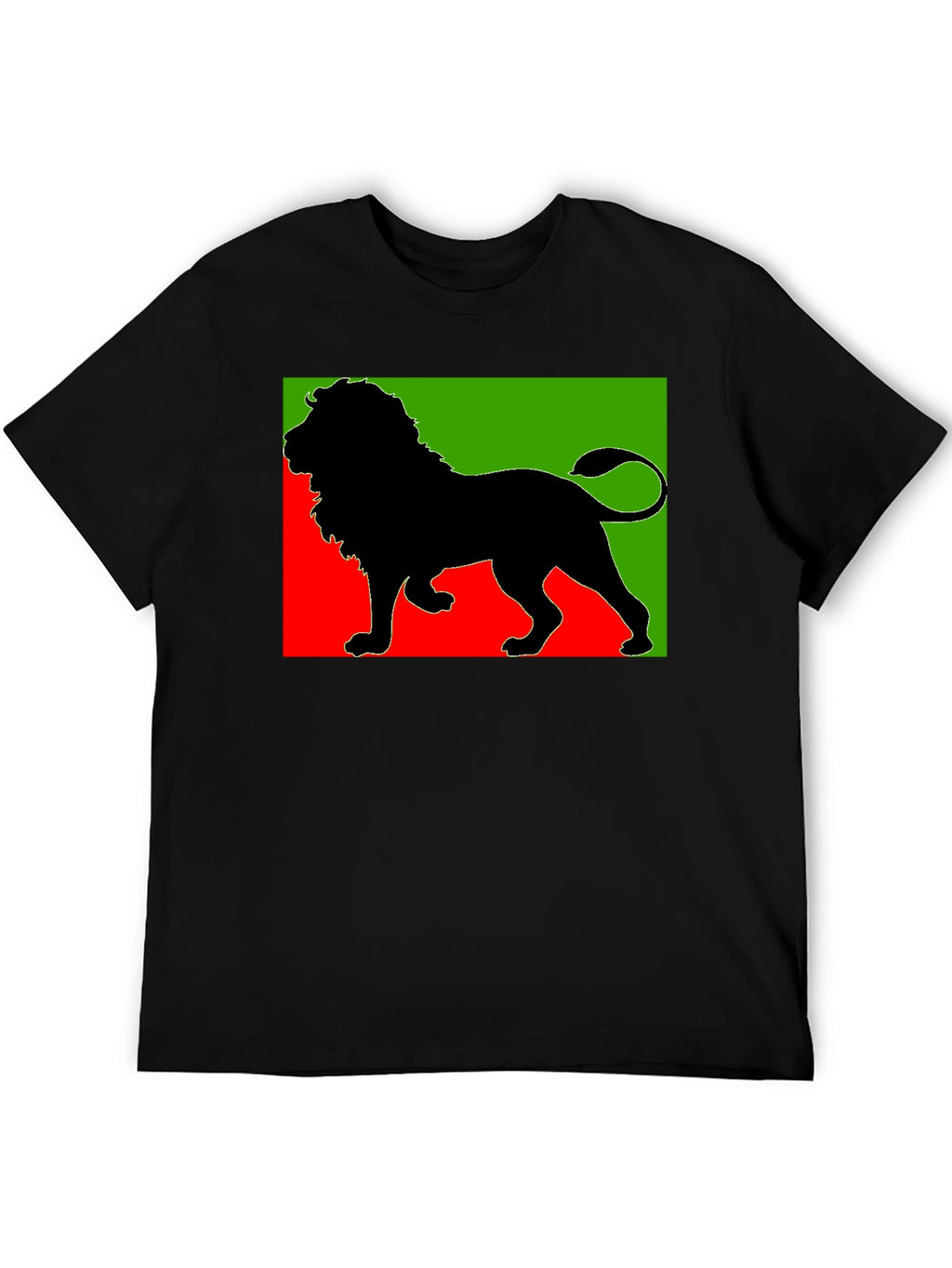 Rasta Lion Black T-Shirt