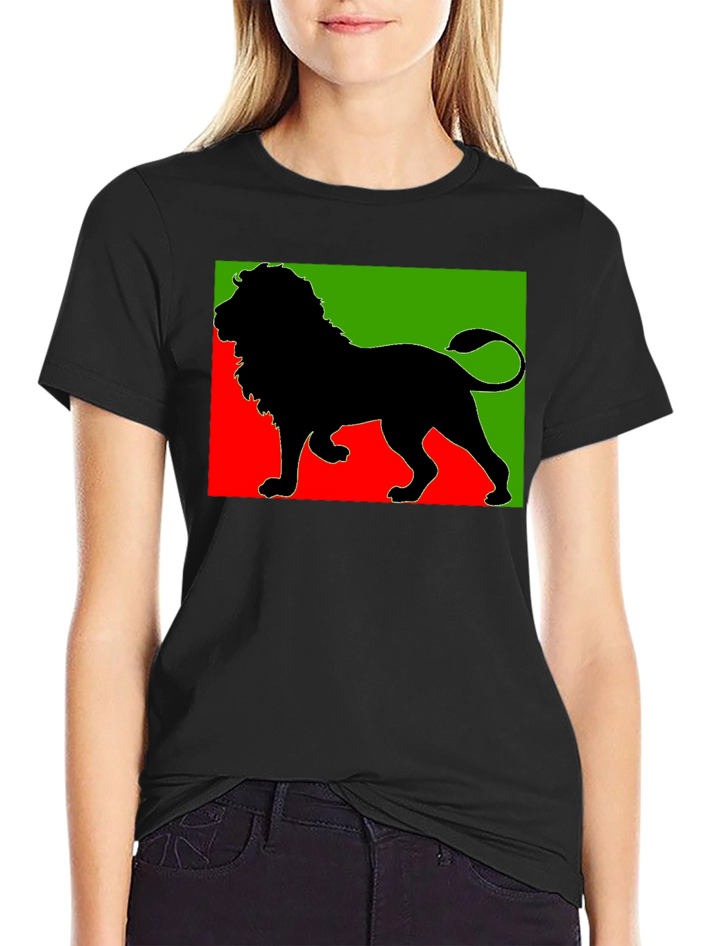 Rasta Lion Black T-Shirt