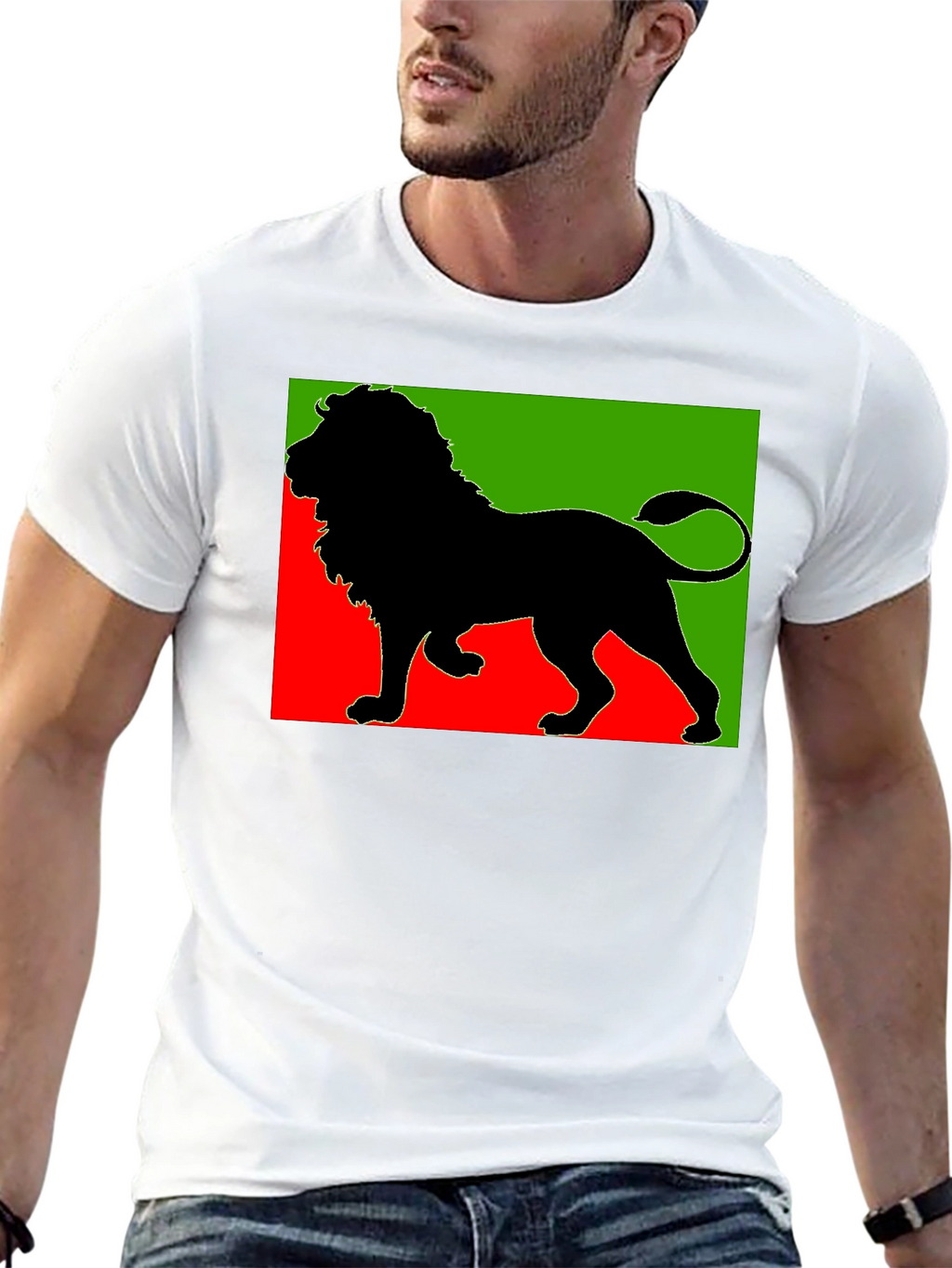 Rasta Lion Black T-Shirt