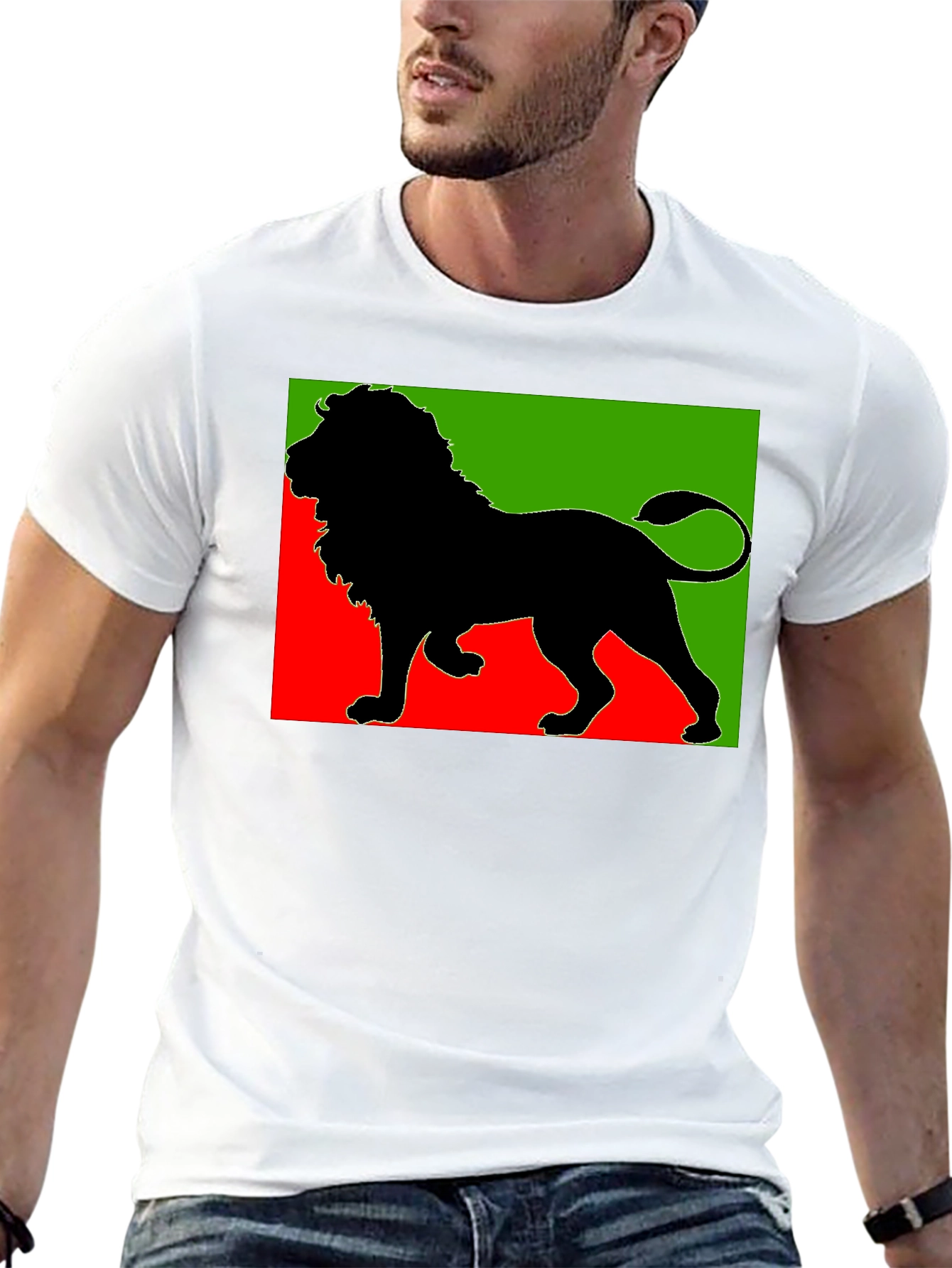 Rasta Lion Black T-Shirt
