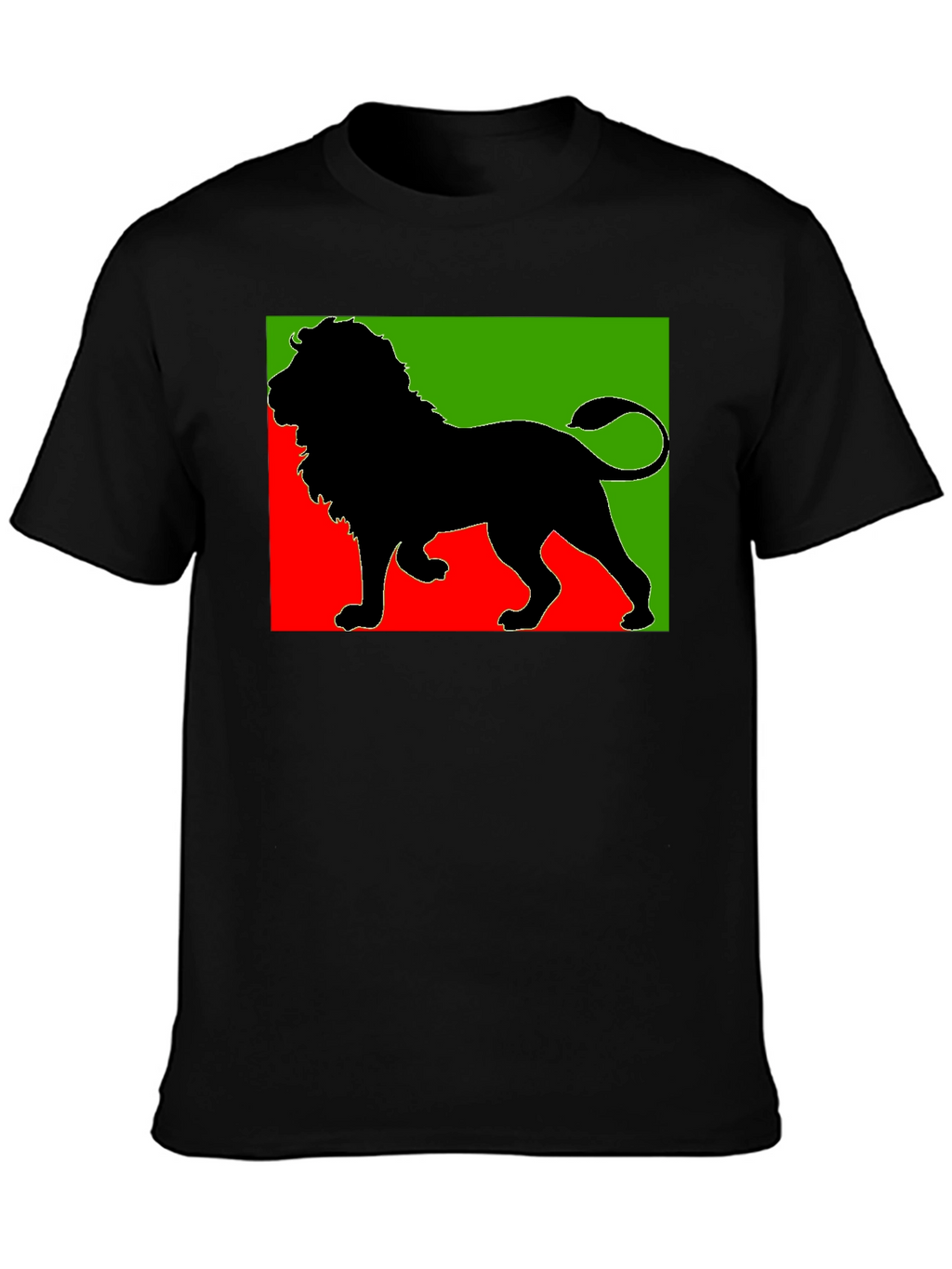 Rasta Lion Black T-Shirt