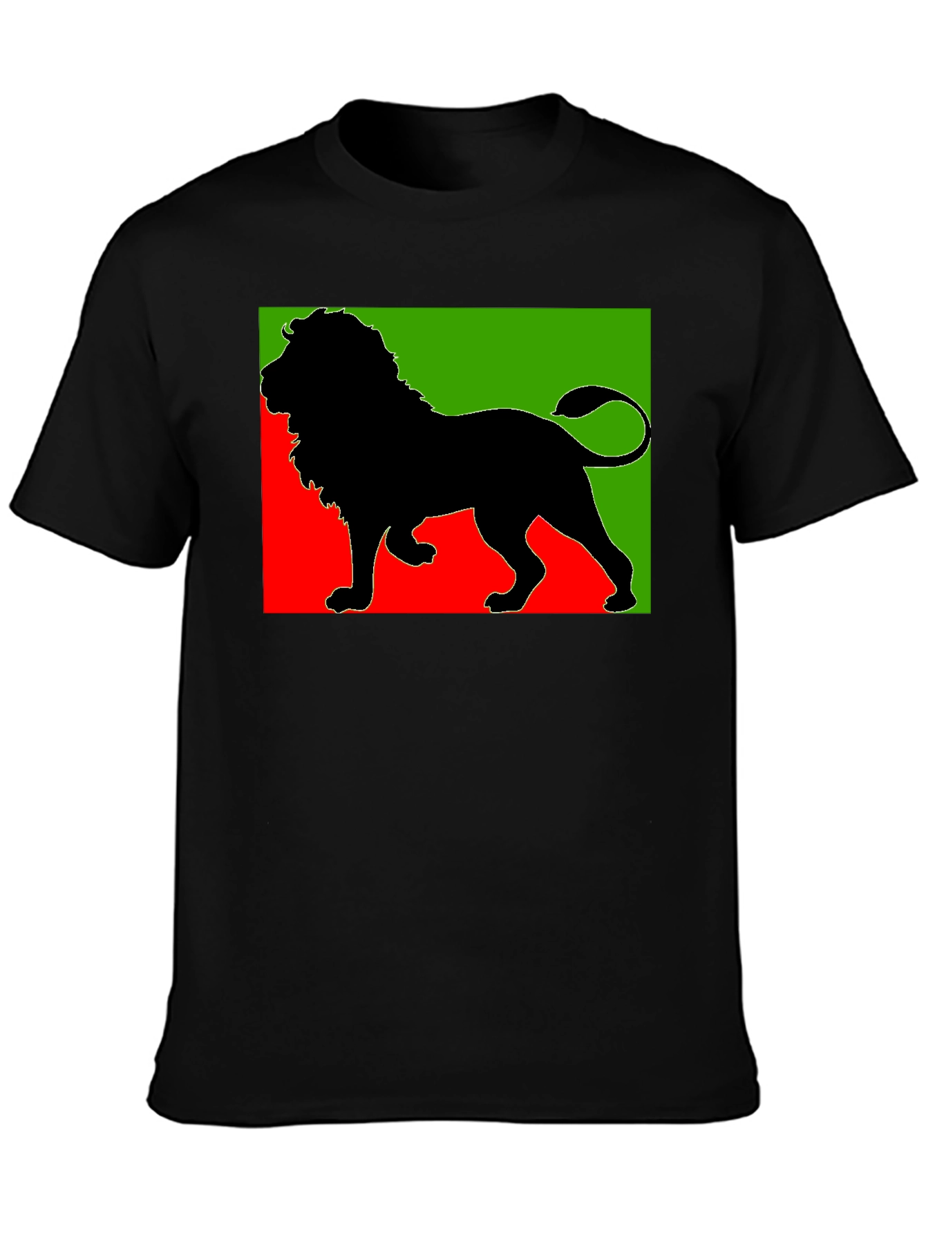Rasta Lion Black T-Shirt