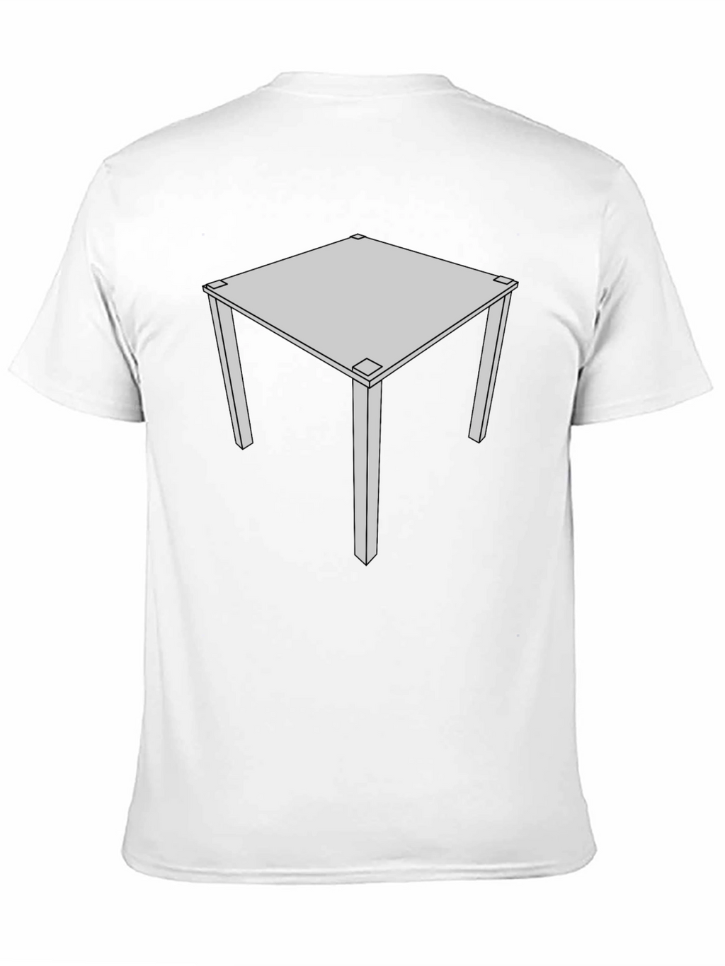 Geometric Table Graphic Tee - Modern Style