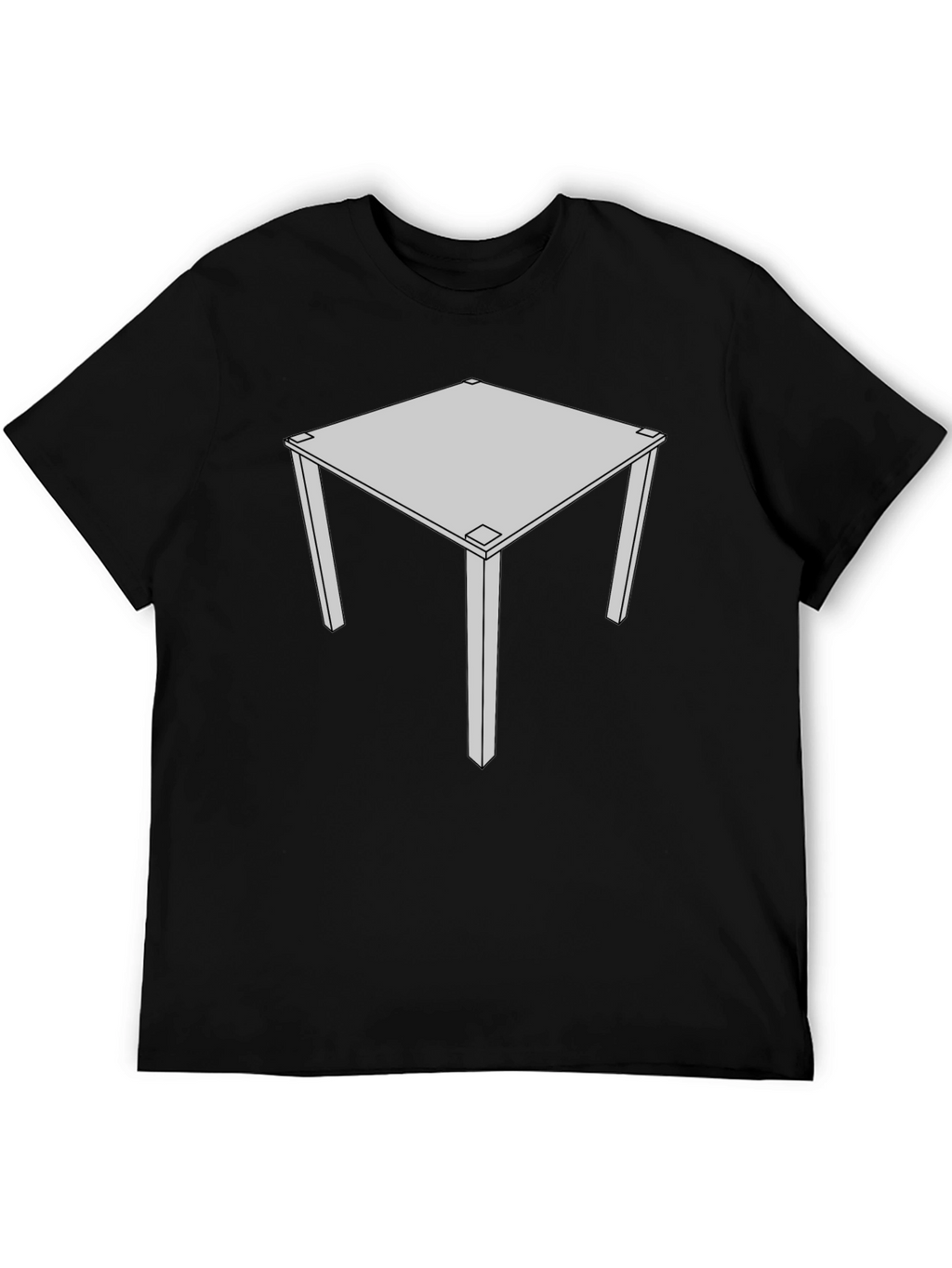 Geometric Table Graphic Tee - Modern Style