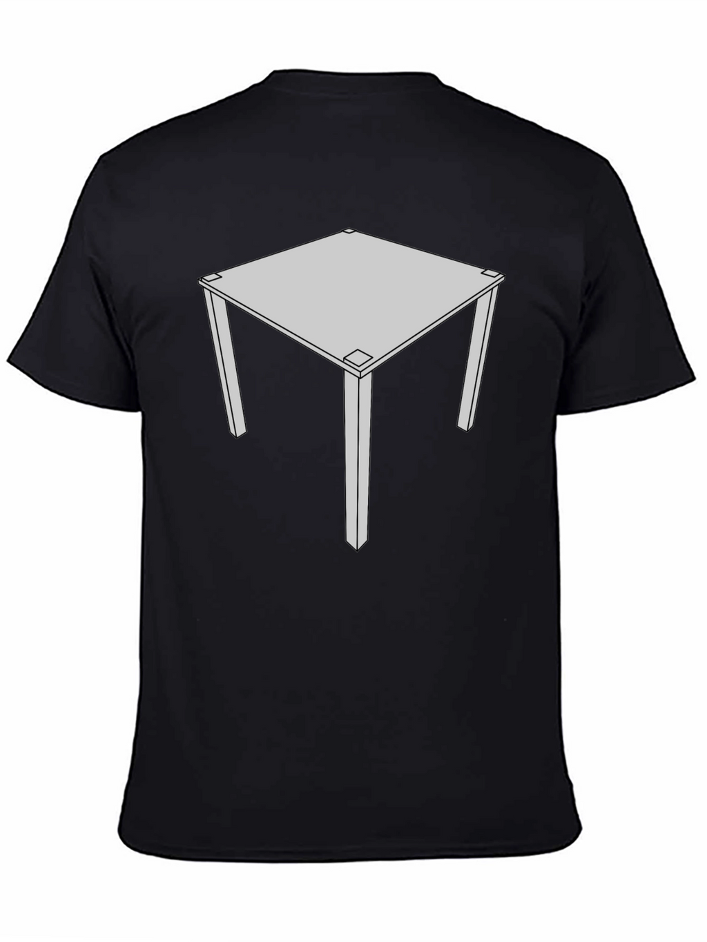 Geometric Table Graphic Tee - Modern Style