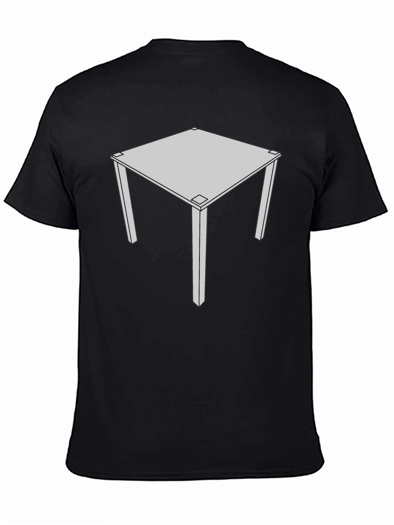 Geometric Table Graphic Tee - Modern Style