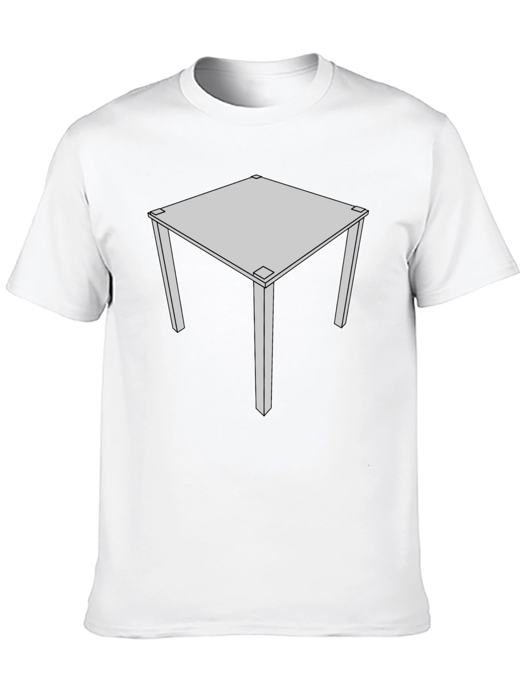 Geometric Table Graphic Tee - Modern Style