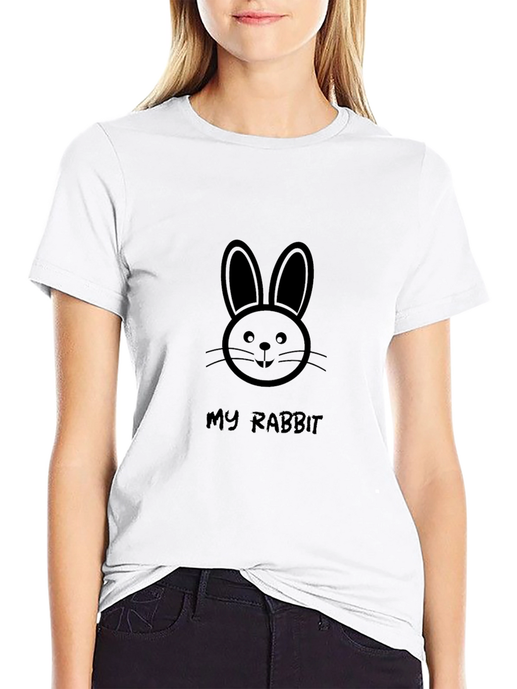 My Rabbit Graphic T-Shirt - Cute Bunny Tee