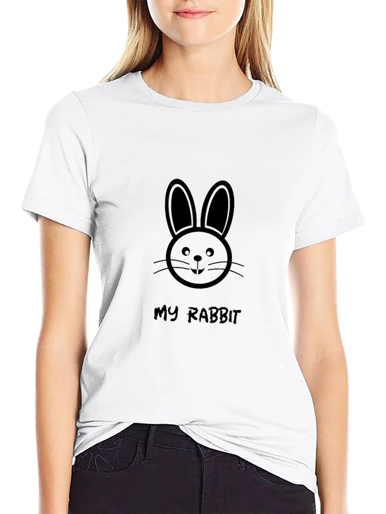 My Rabbit Graphic T-Shirt - Cute Bunny Tee