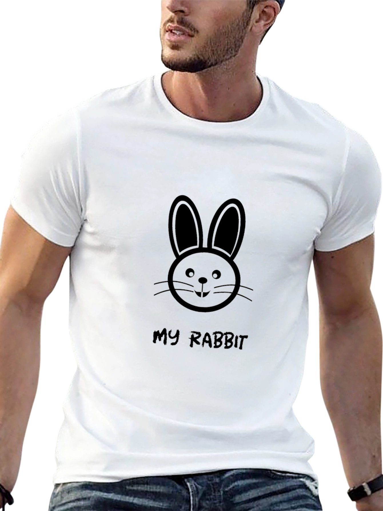 My Rabbit Graphic T-Shirt - Cute Bunny Tee