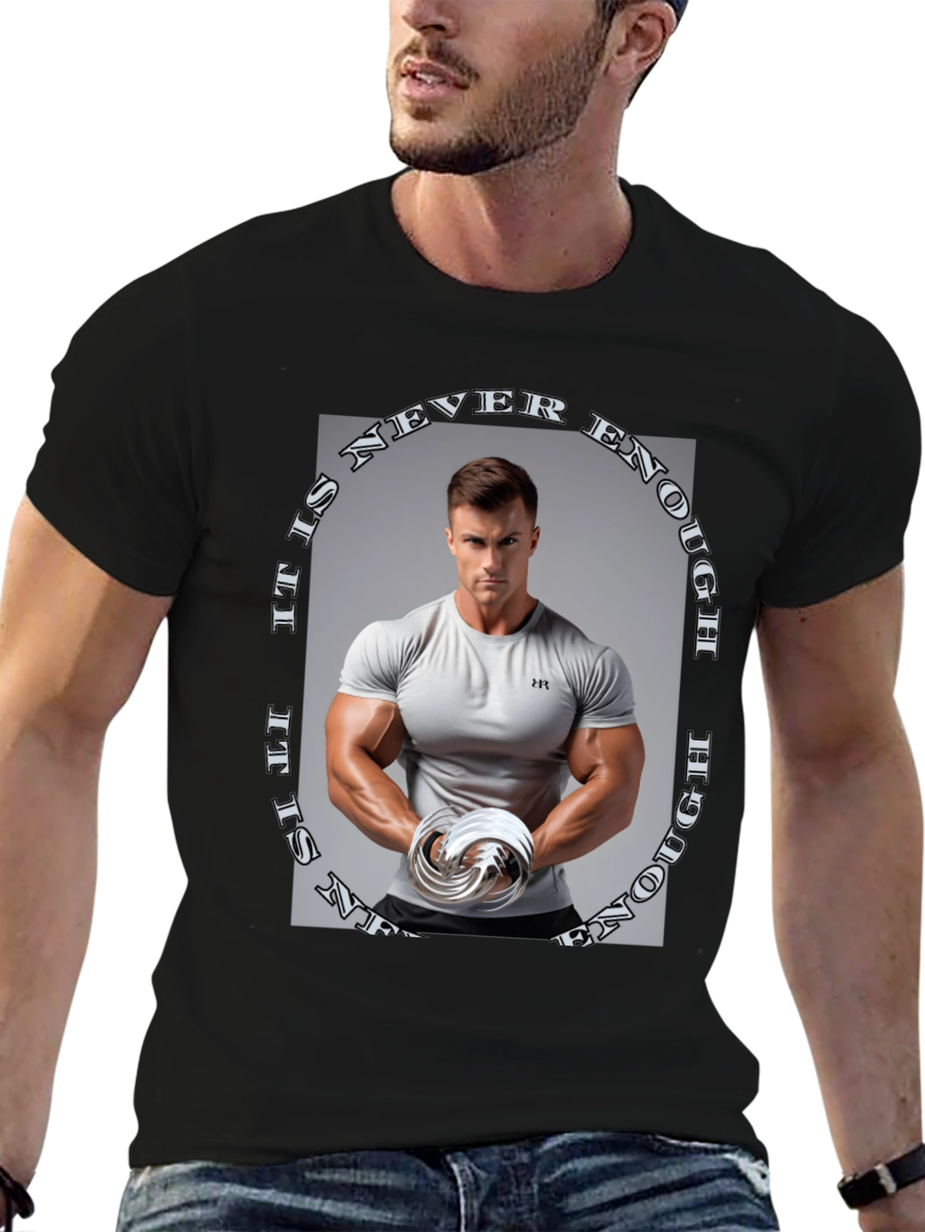 Never Enough Graphic Tee - Black
