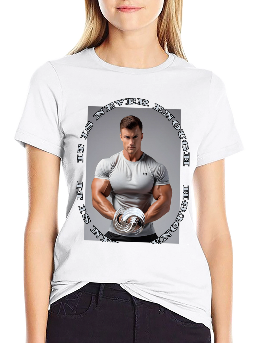 Never Enough Graphic Tee - Black