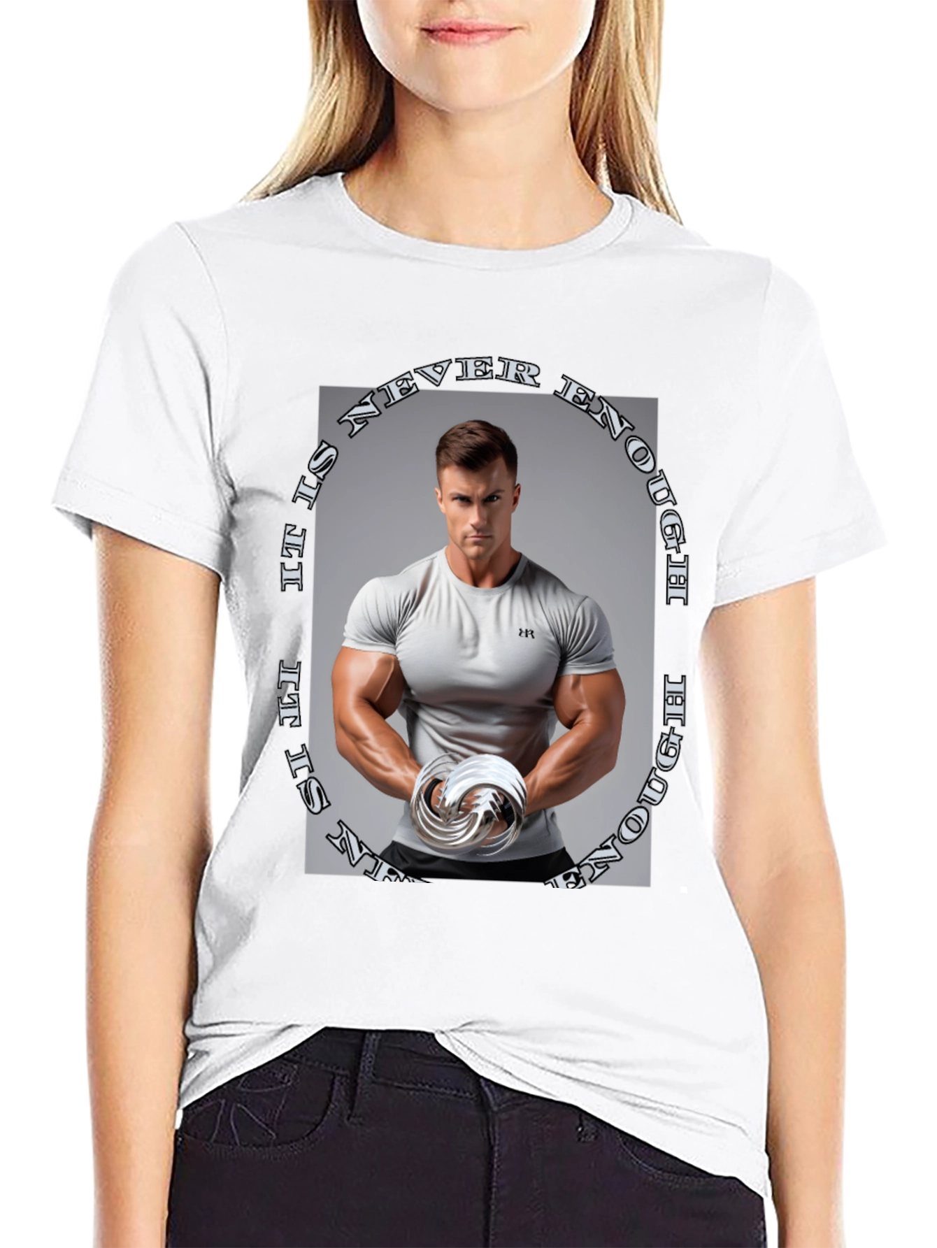 Never Enough Graphic Tee - Black