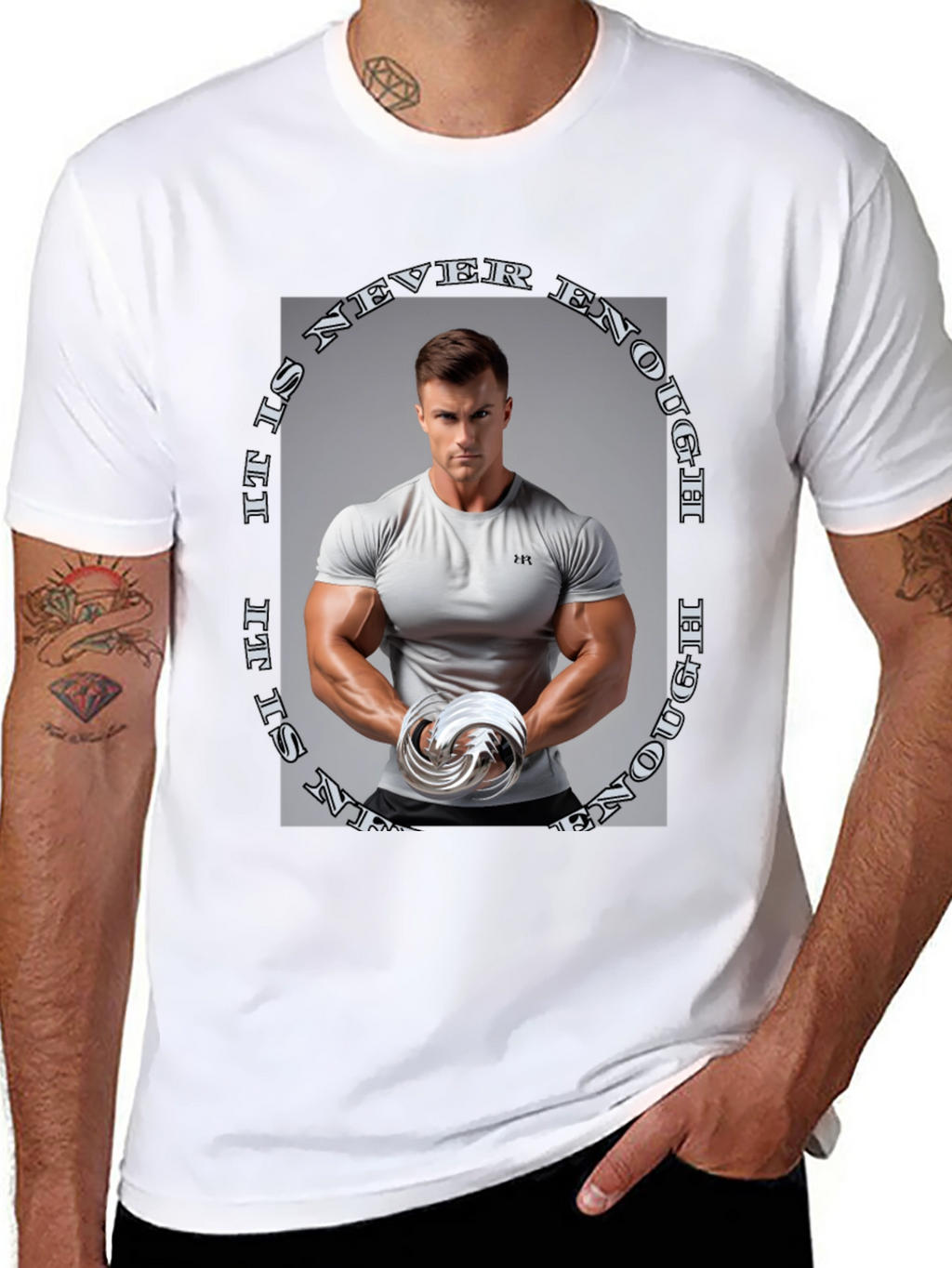 Never Enough Graphic Tee - Black