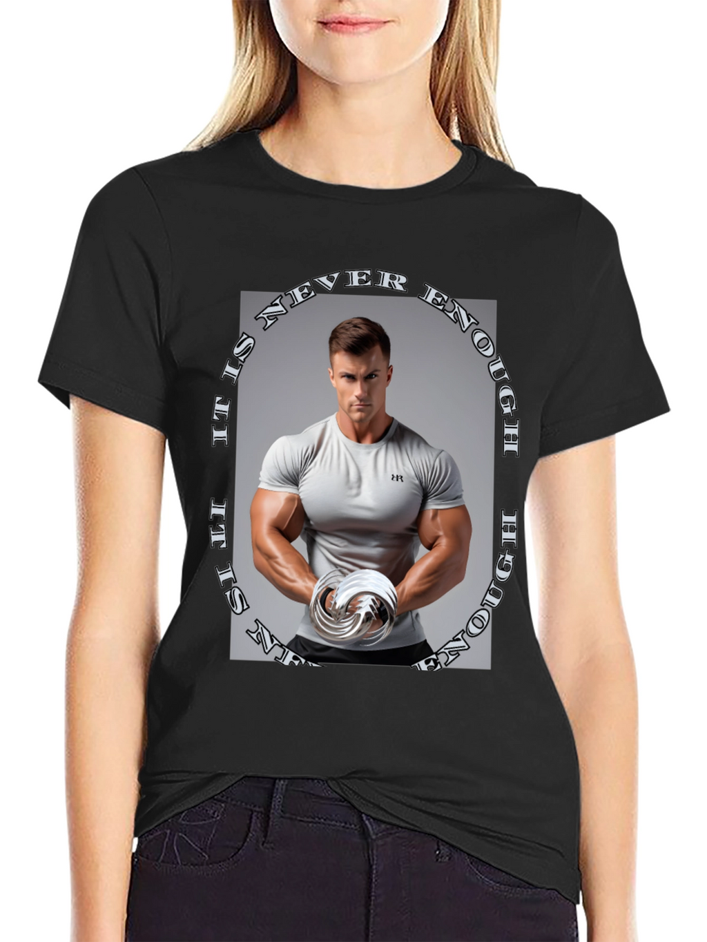 Never Enough Graphic Tee - Black