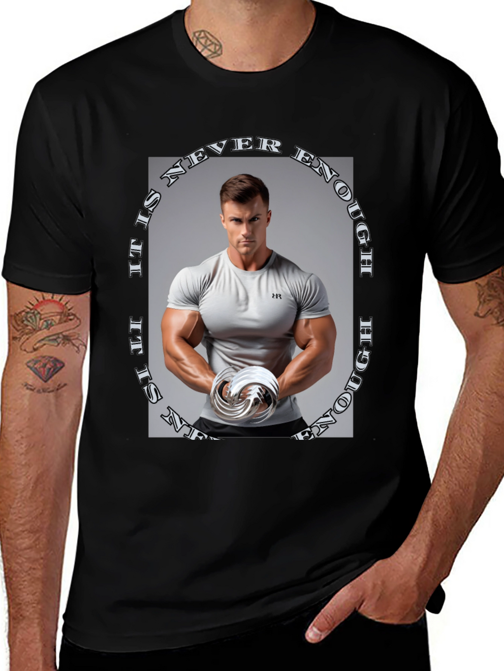 Never Enough Graphic Tee - Black