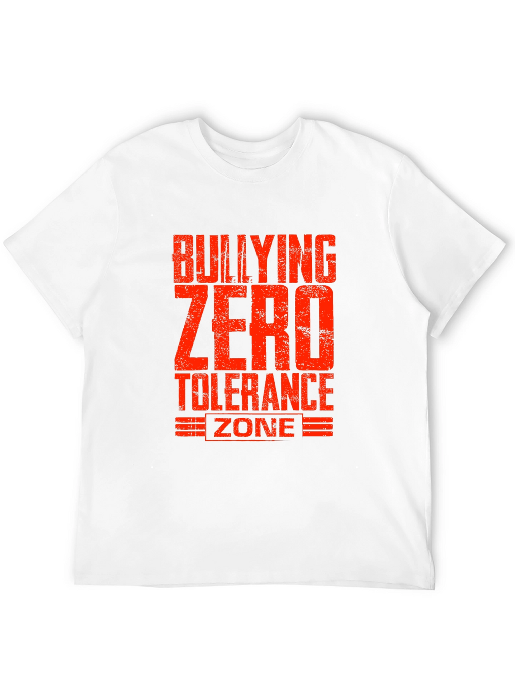 Bullying Zero Tolerance Zone Black T-Shirt