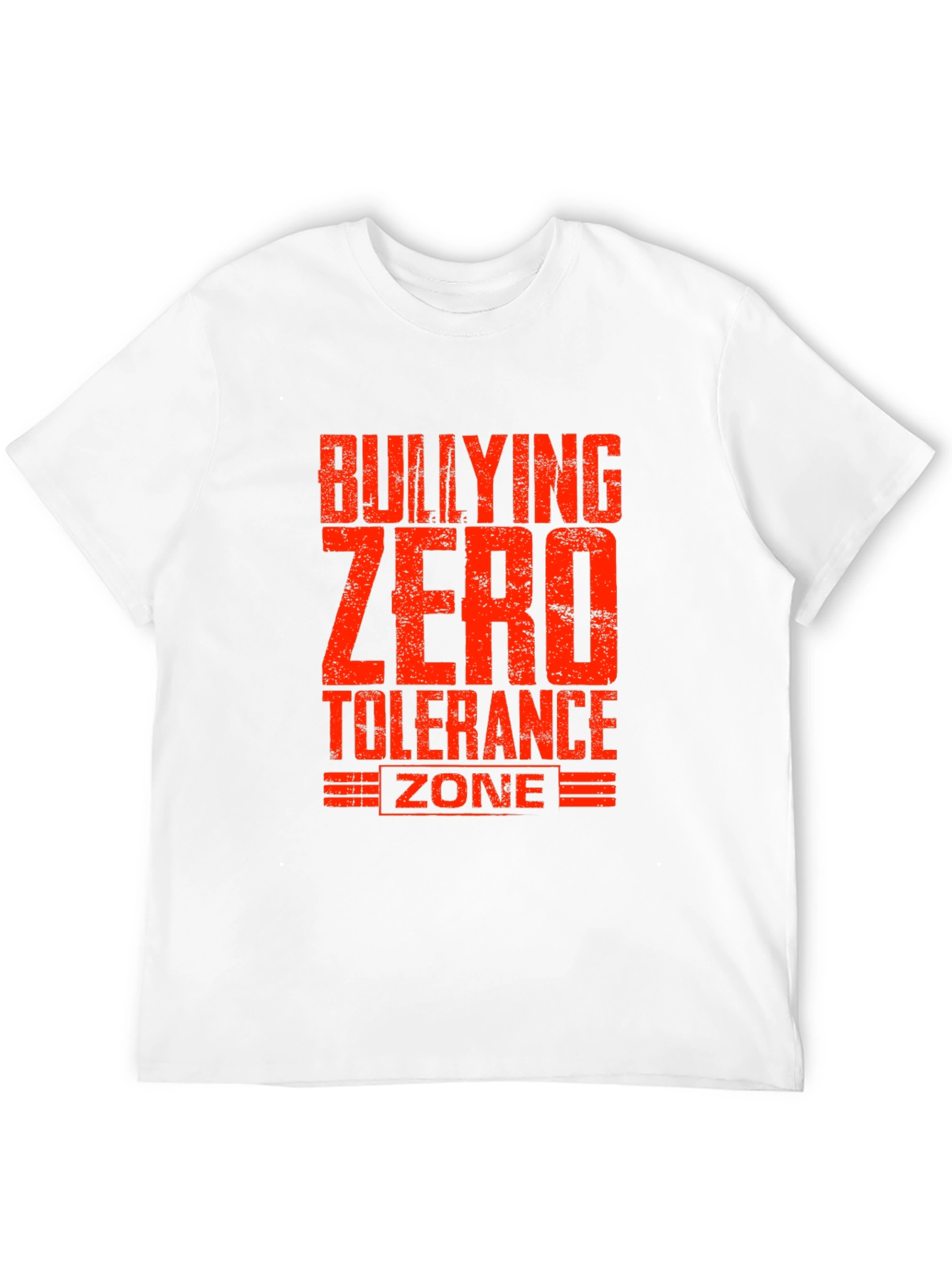 Bullying Zero Tolerance Zone Black T-Shirt