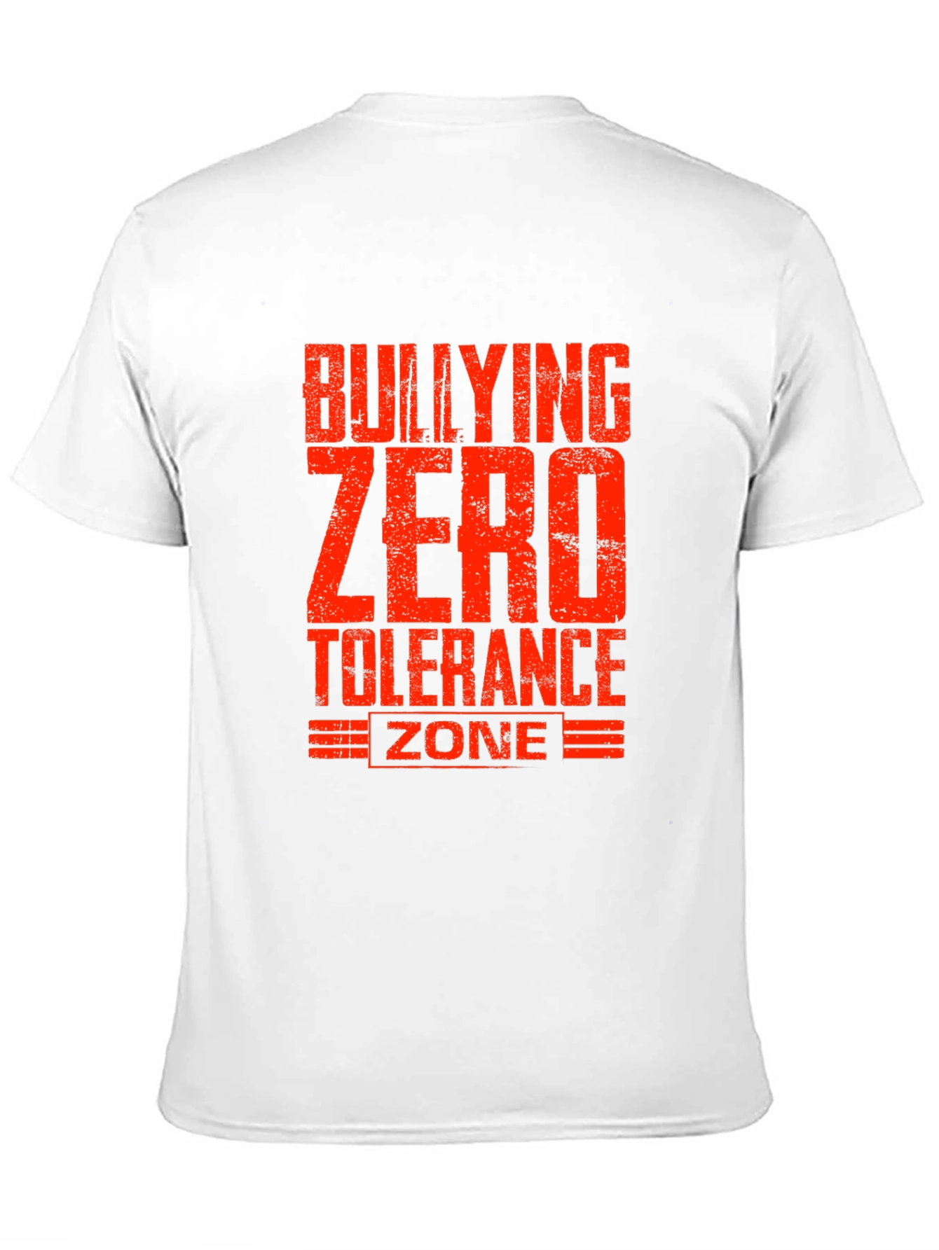 Bullying Zero Tolerance Zone Black T-Shirt