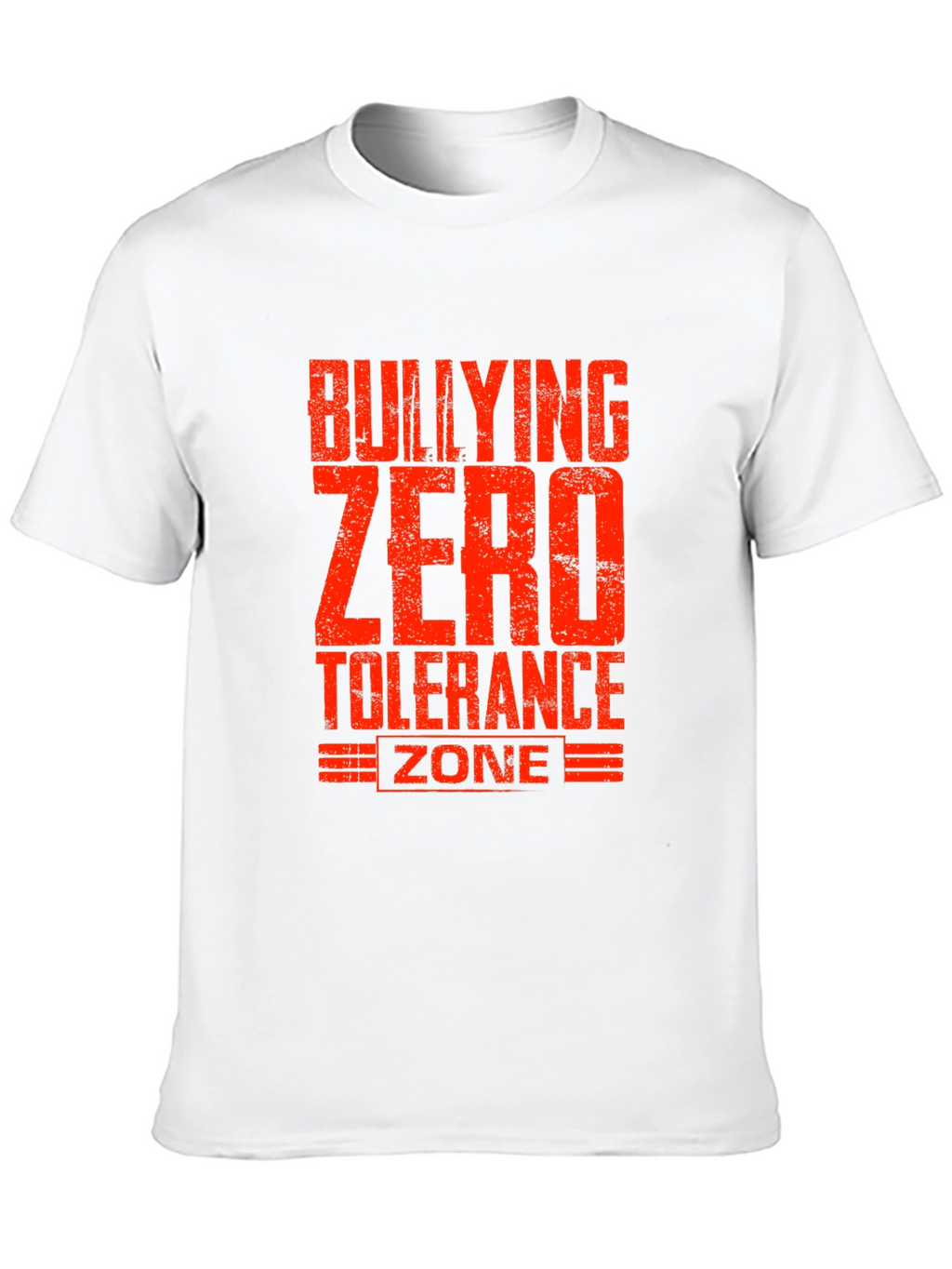 Bullying Zero Tolerance Zone Black T-Shirt