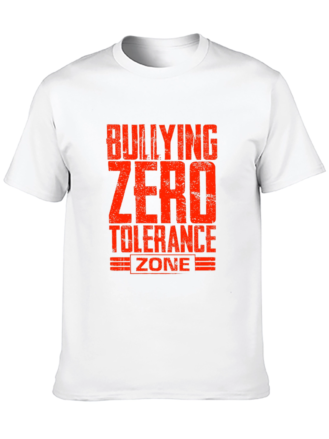 Bullying Zero Tolerance Zone Black T-Shirt