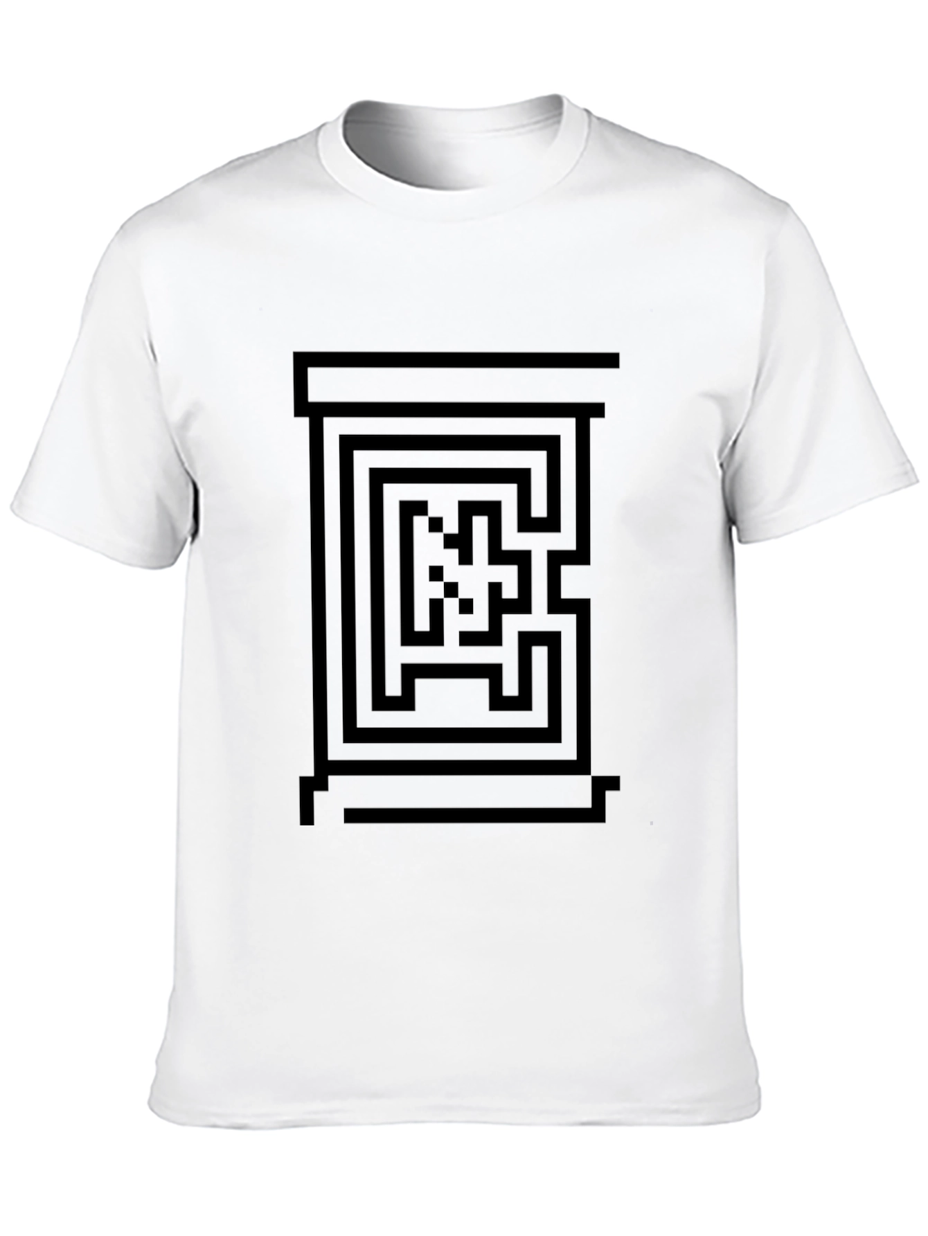 Maze Graphic Tee - Black T-Shirt