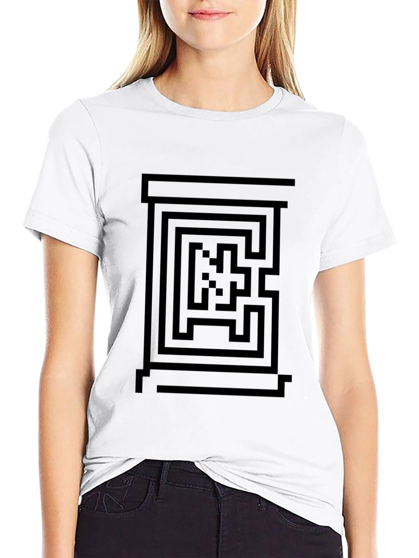 Maze Graphic Tee - Black T-Shirt