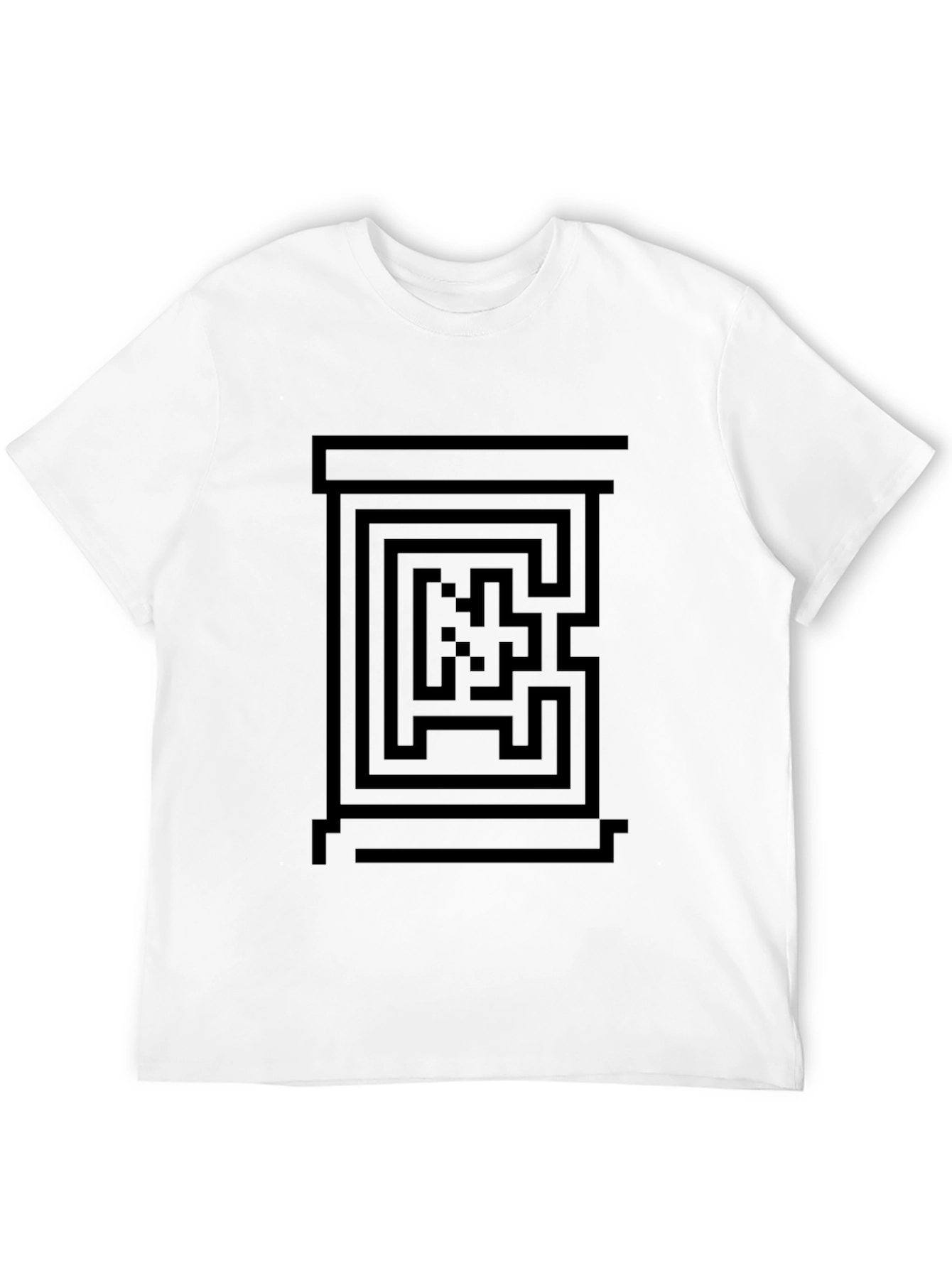 Maze Graphic Tee - Black T-Shirt