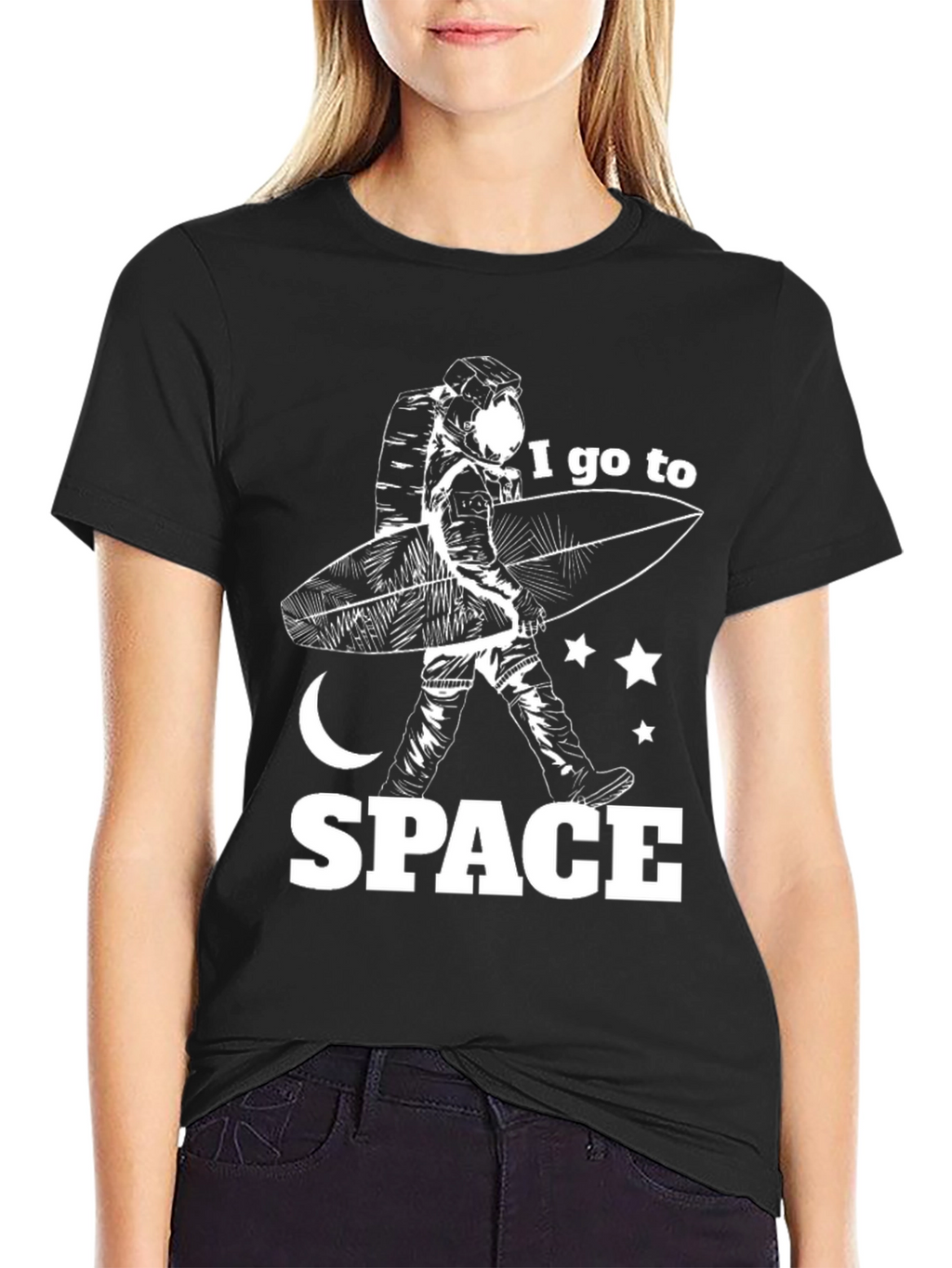 Astronaut Surfer Graphic Tee