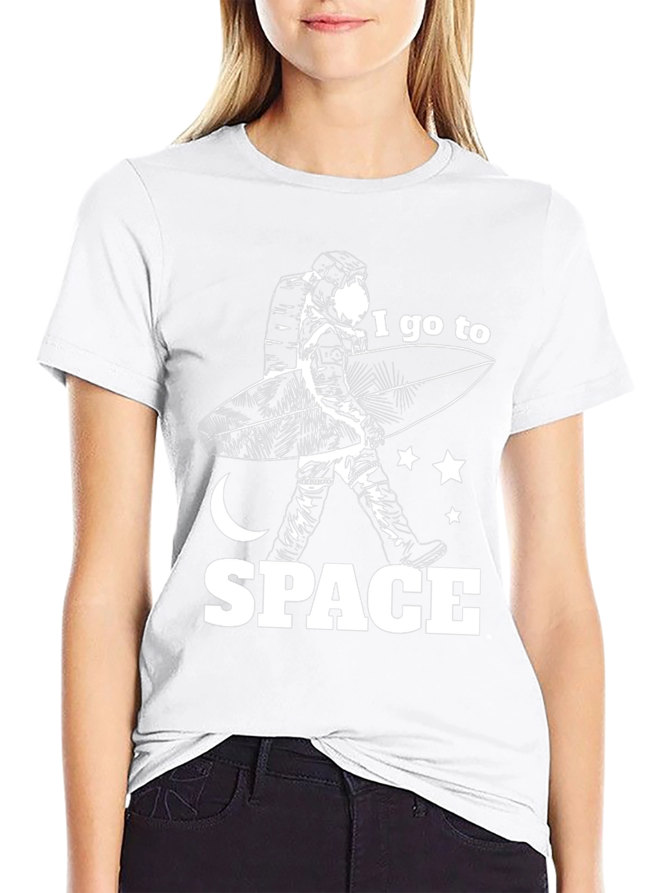 Astronaut Surfer Graphic Tee