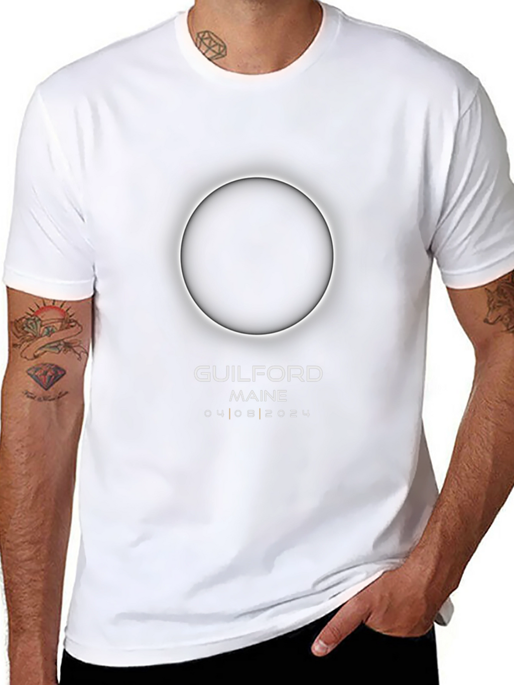 Guilford Maine Eclipse 2024 T-Shirt