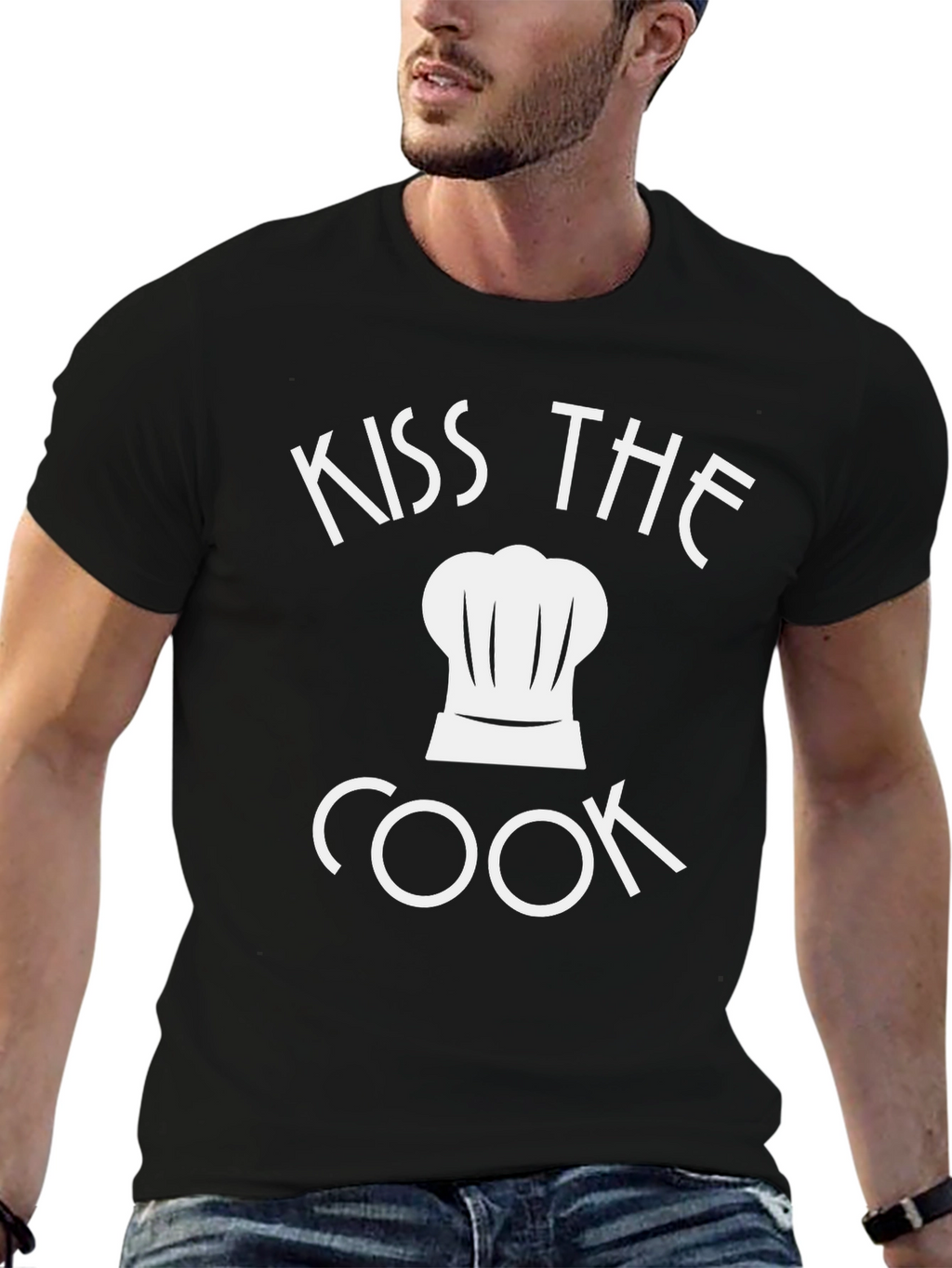 Kiss The Cook Chef Hat T-Shirt