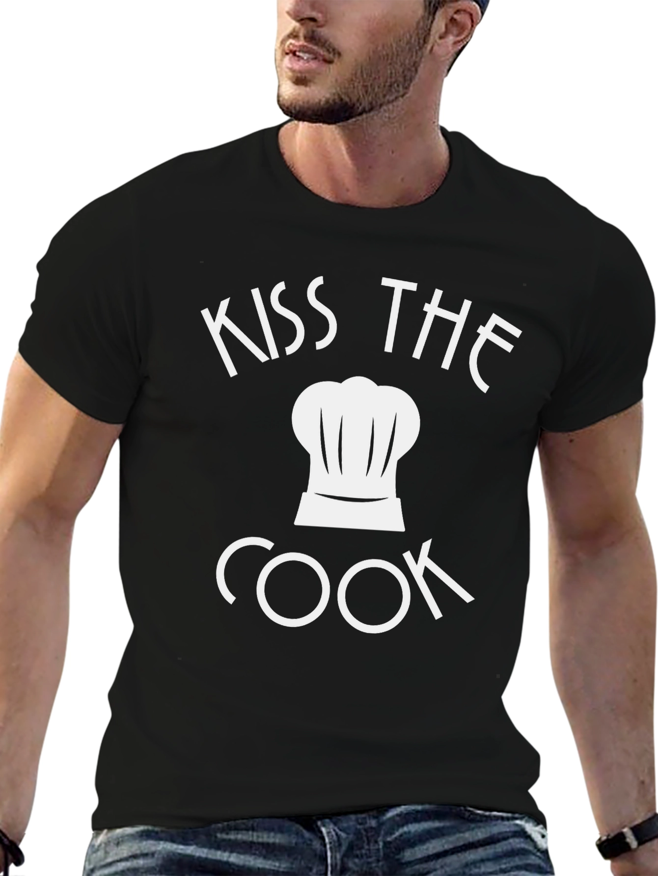 Kiss The Cook Chef Hat T-Shirt