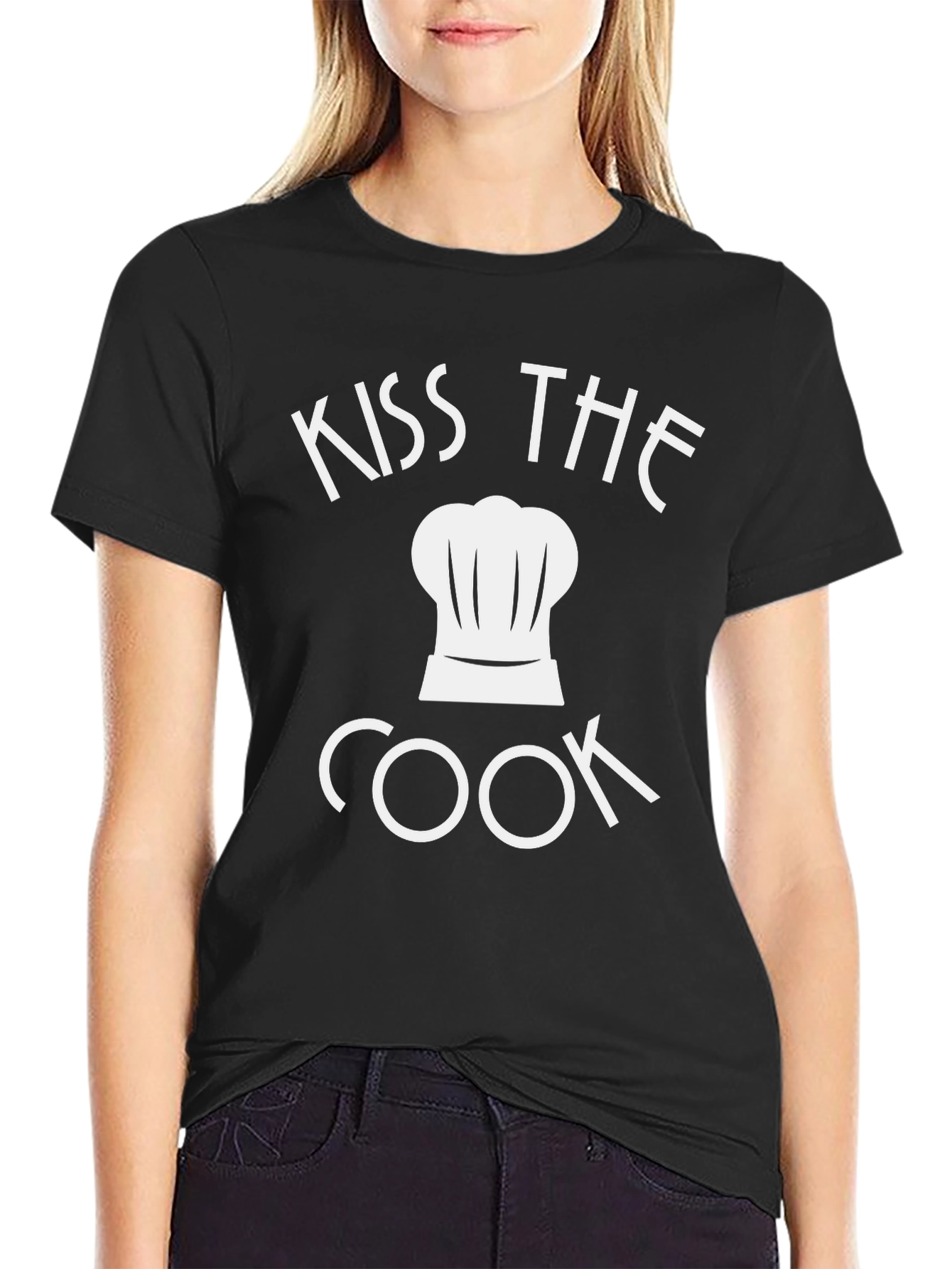 Kiss The Cook Chef Hat T-Shirt