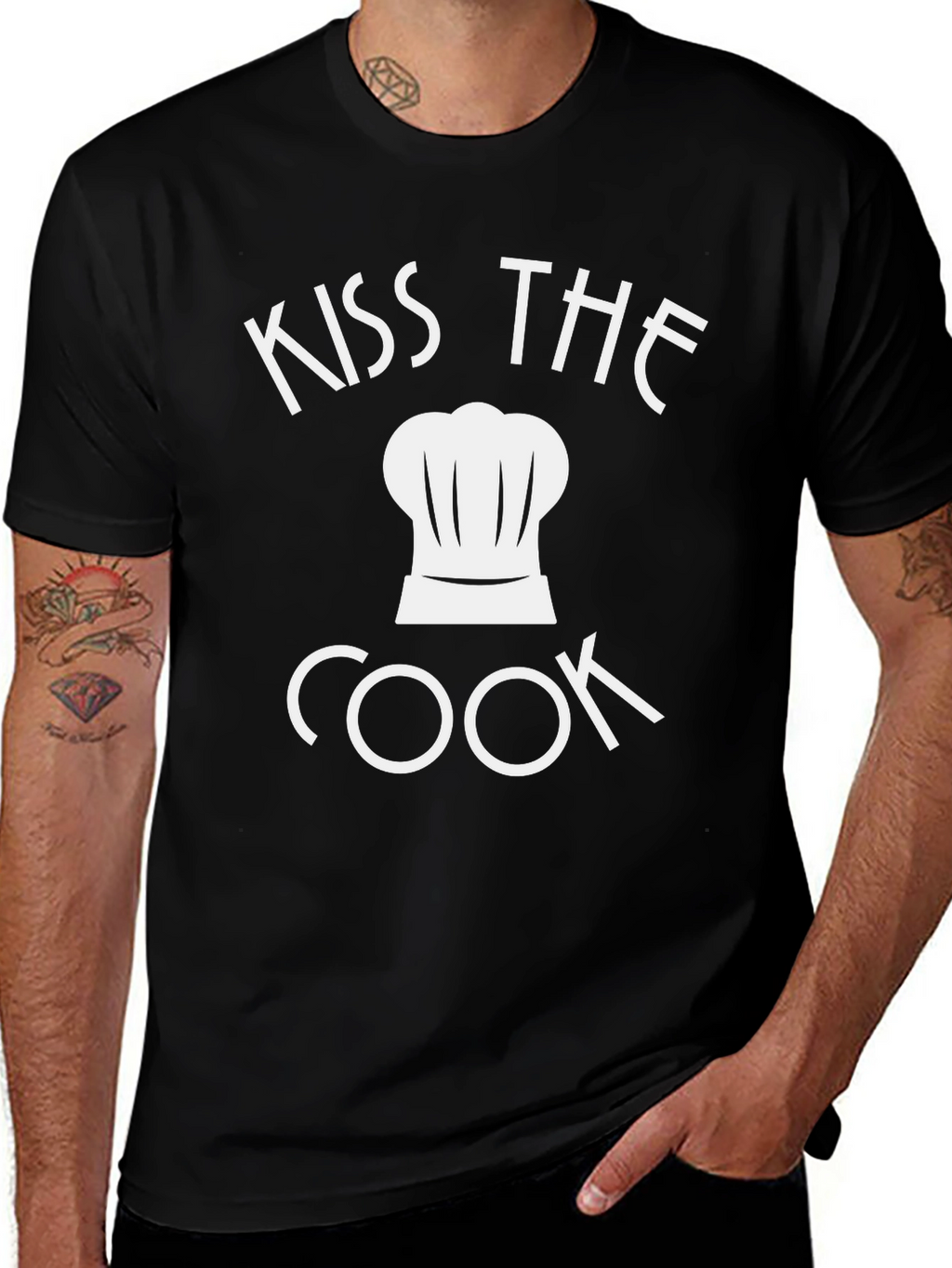 Kiss The Cook Chef Hat T-Shirt