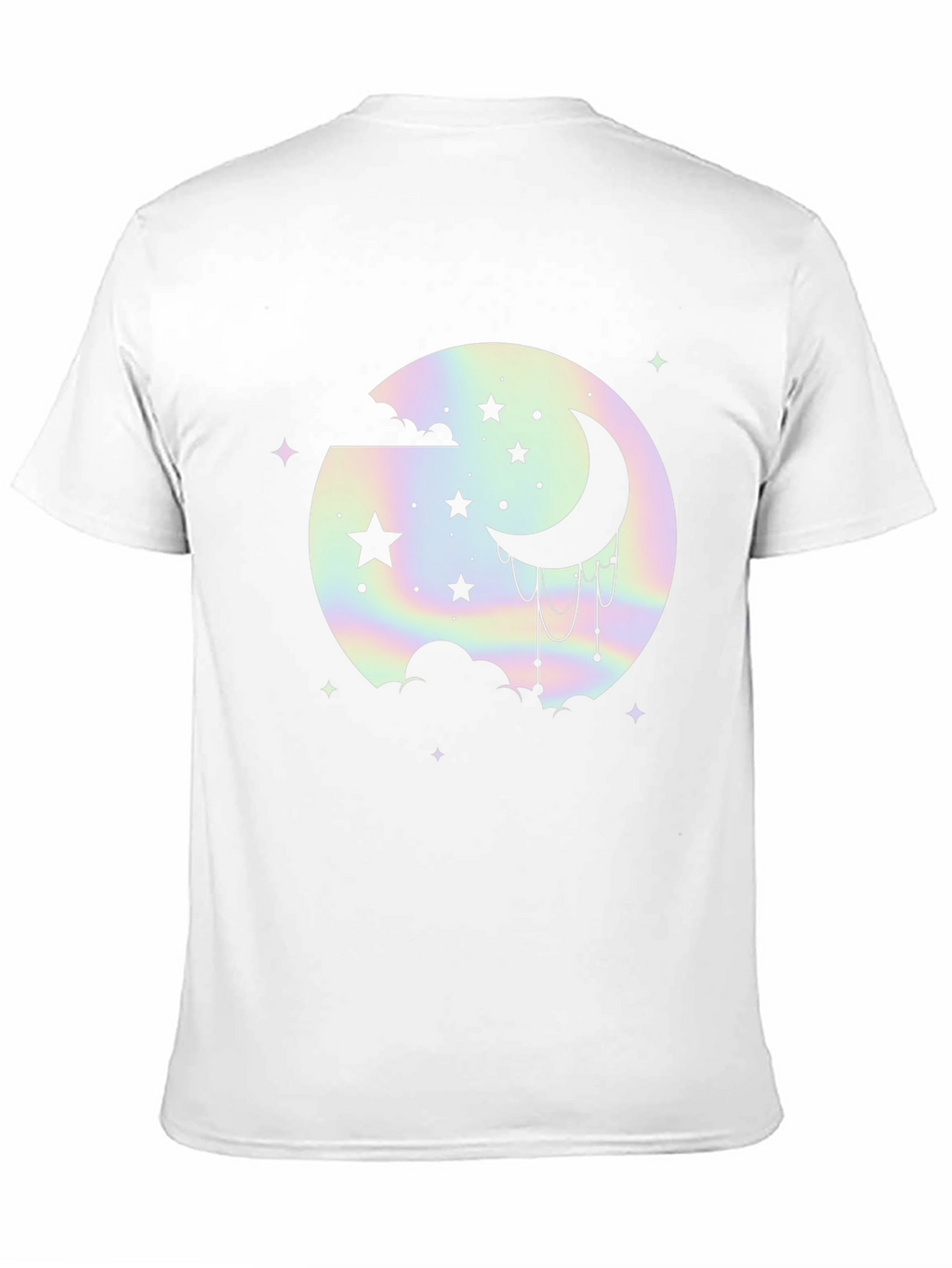 Celestial Moon & Stars Graphic Black T-Shirt