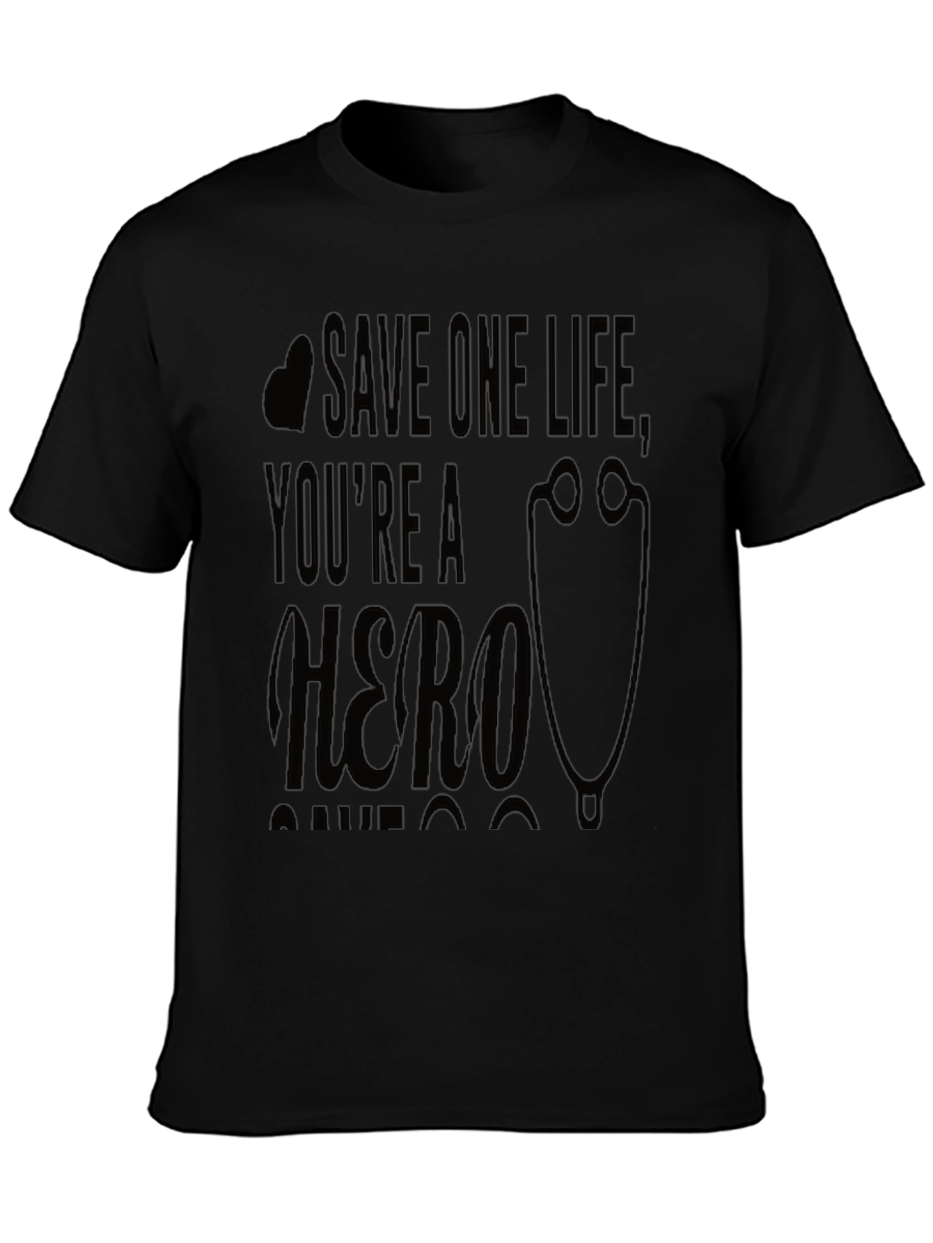 Save One Life Hero Graphic T-Shirt