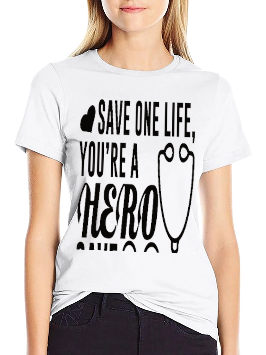 Save One Life Hero Graphic T-Shirt