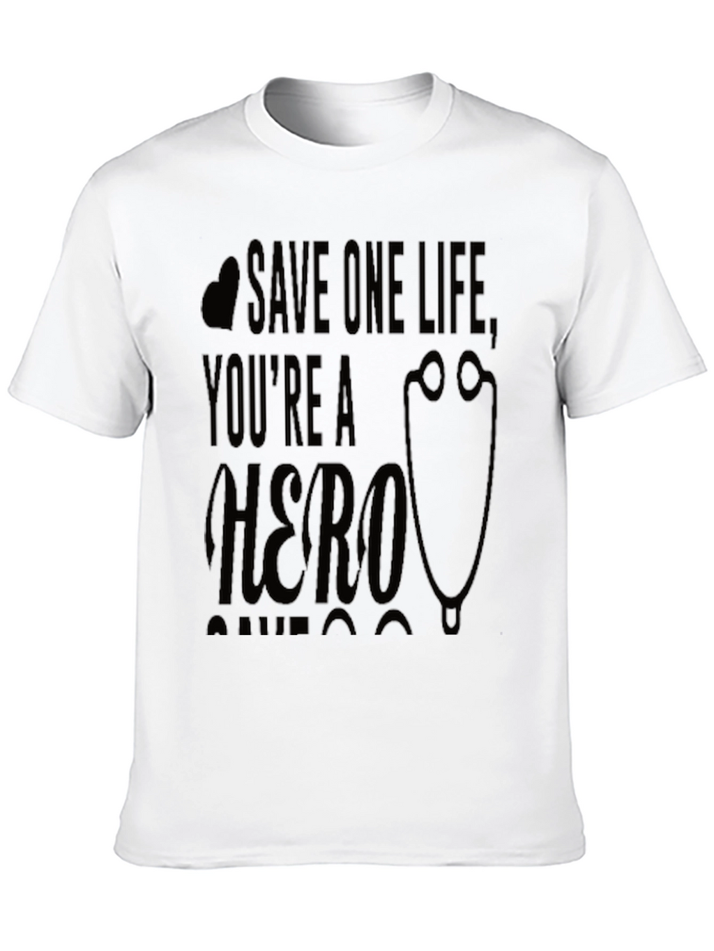 Save One Life Hero Graphic T-Shirt