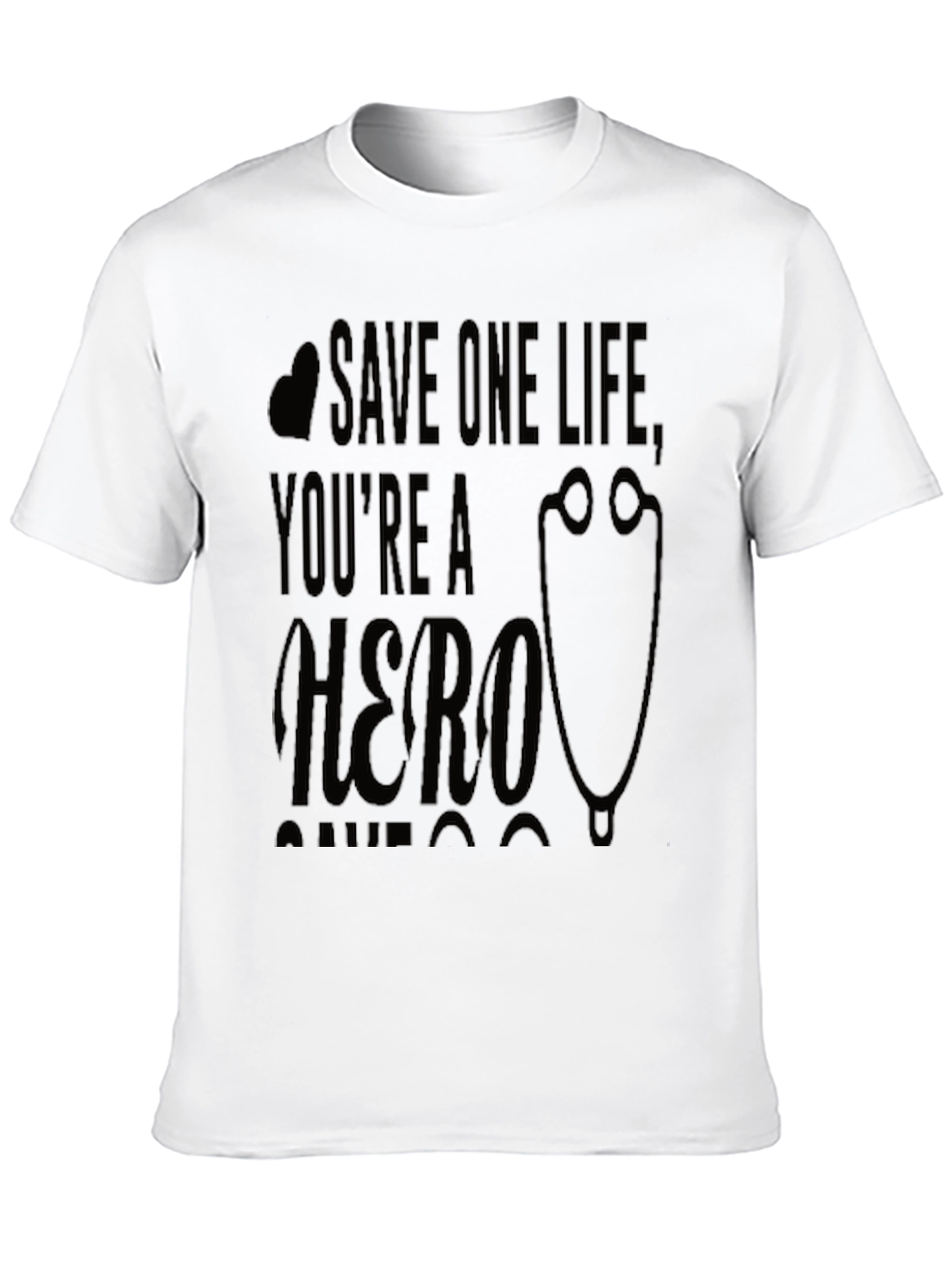 Save One Life Hero Graphic T-Shirt