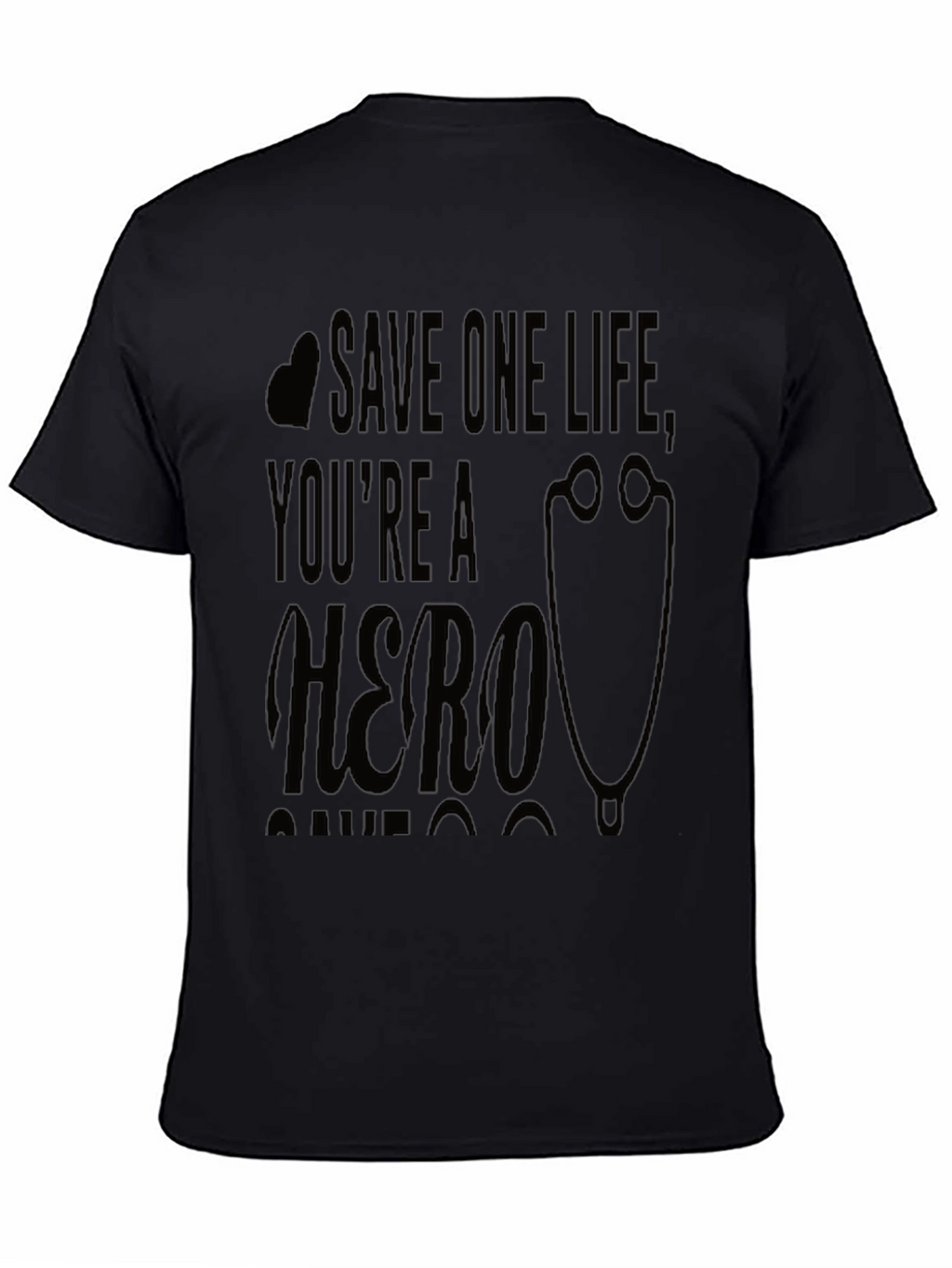 Save One Life Hero Graphic T-Shirt