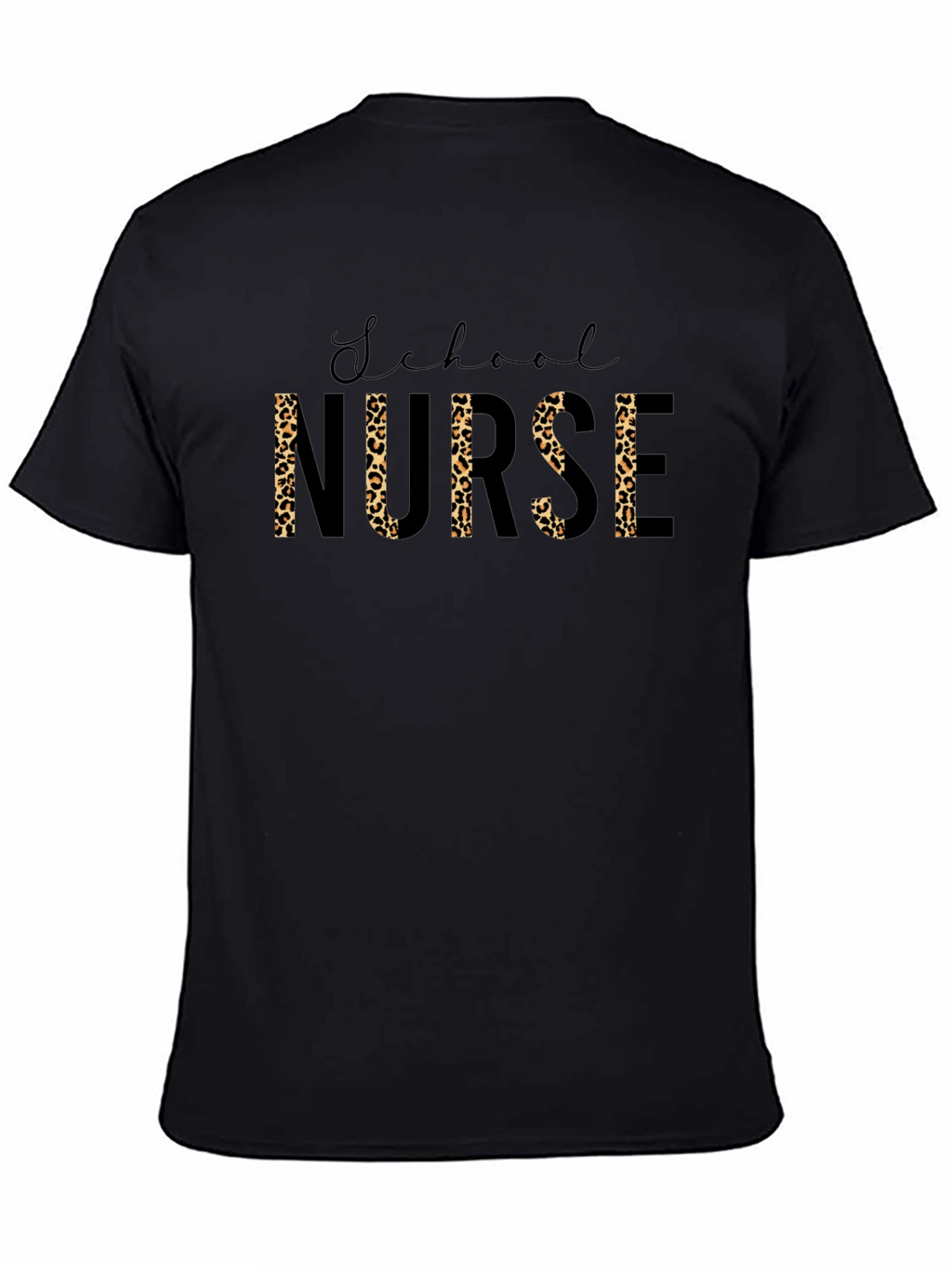 School Nurse Leopard Print T-Shirt